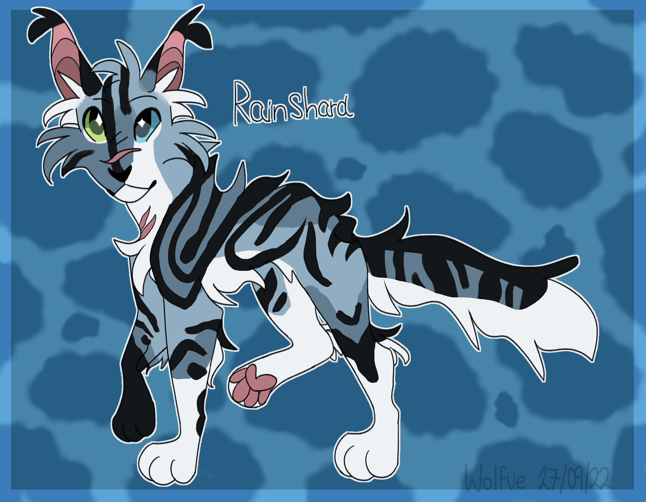 Reference sheet for my friend's Warrior Cat OC on Discord! r/WarriorCats