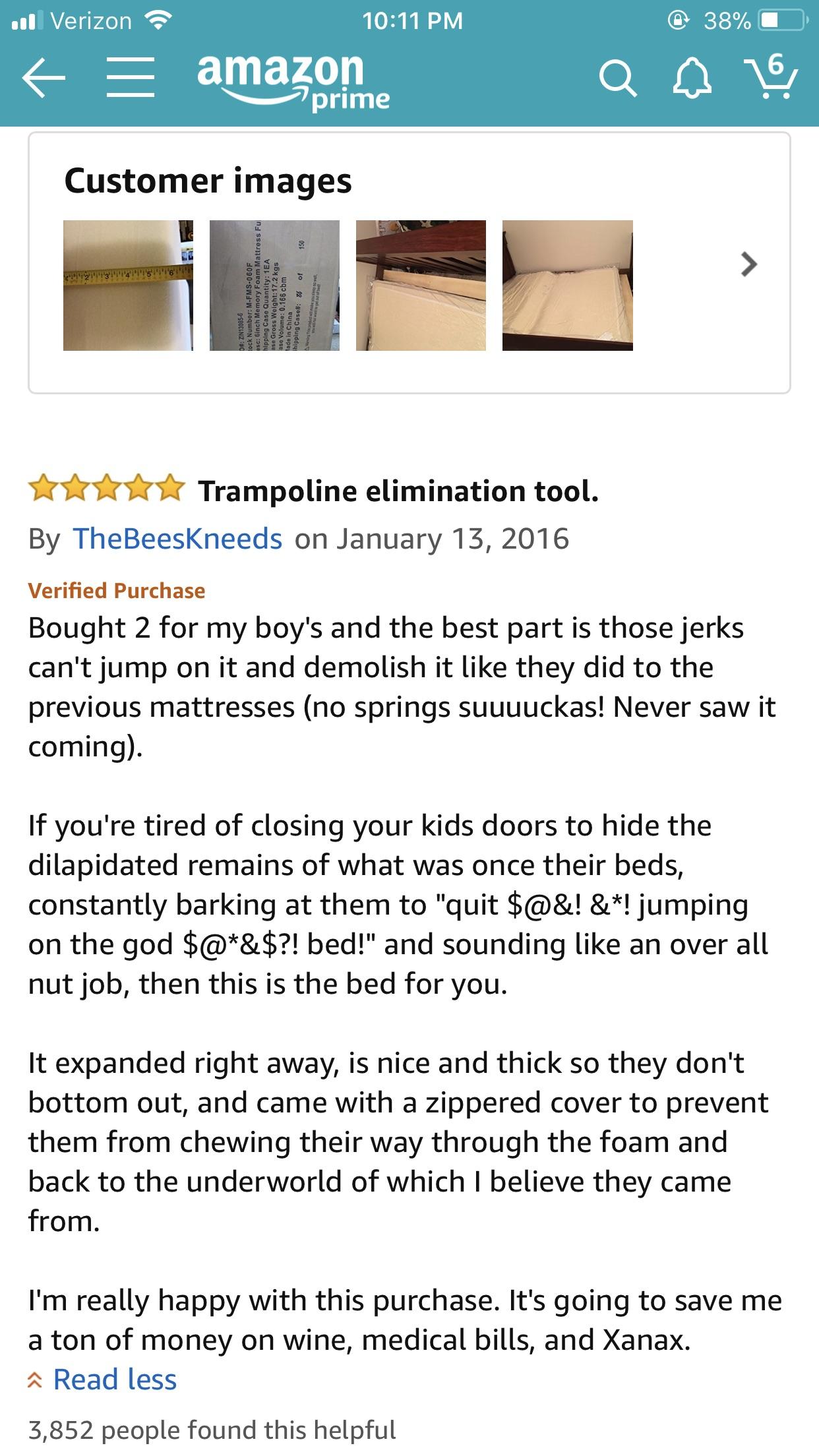 This mattress review. r/amazonreviews