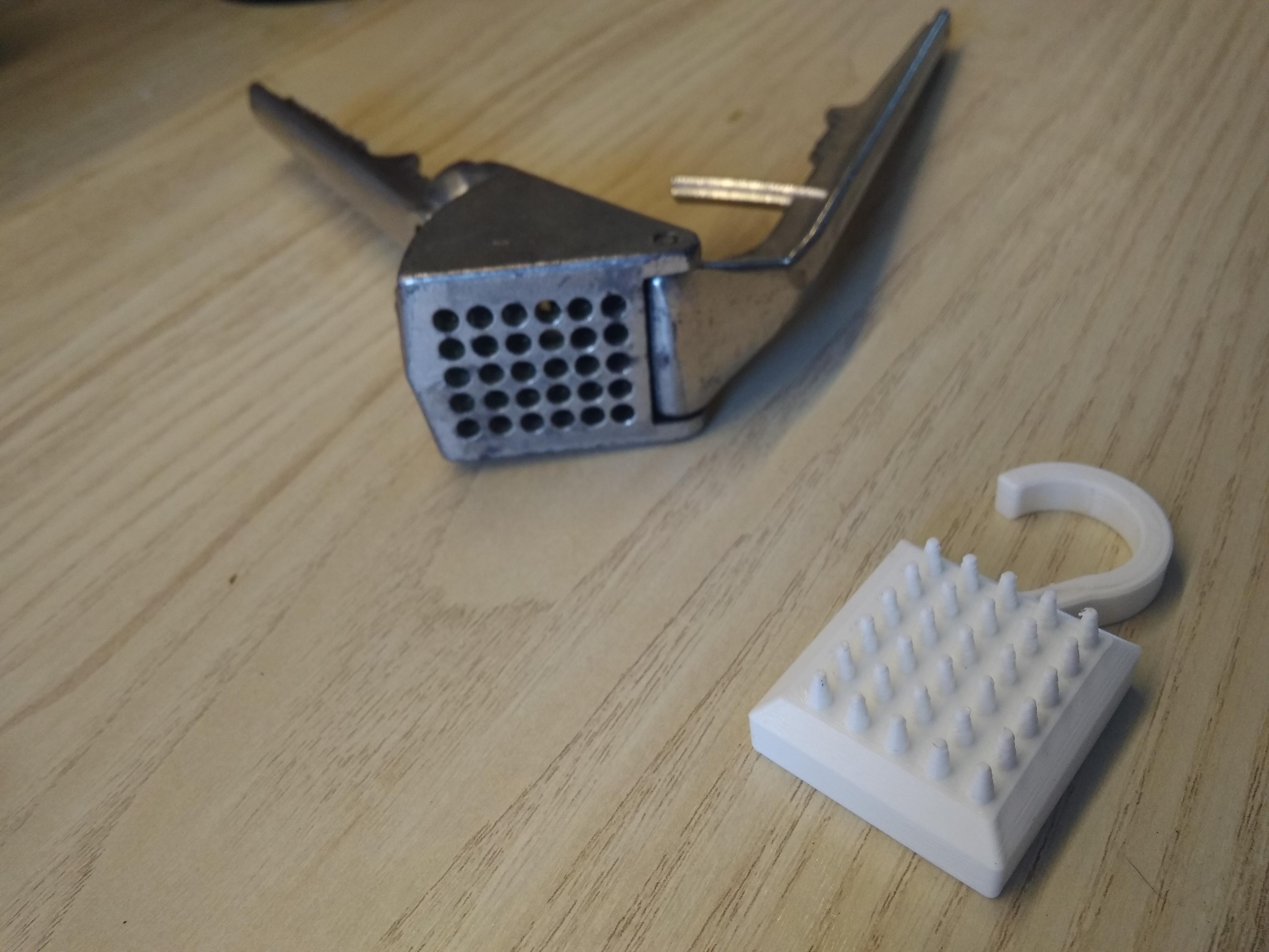 Garlic press cleaner. My life is so much easier now. r/functionalprint