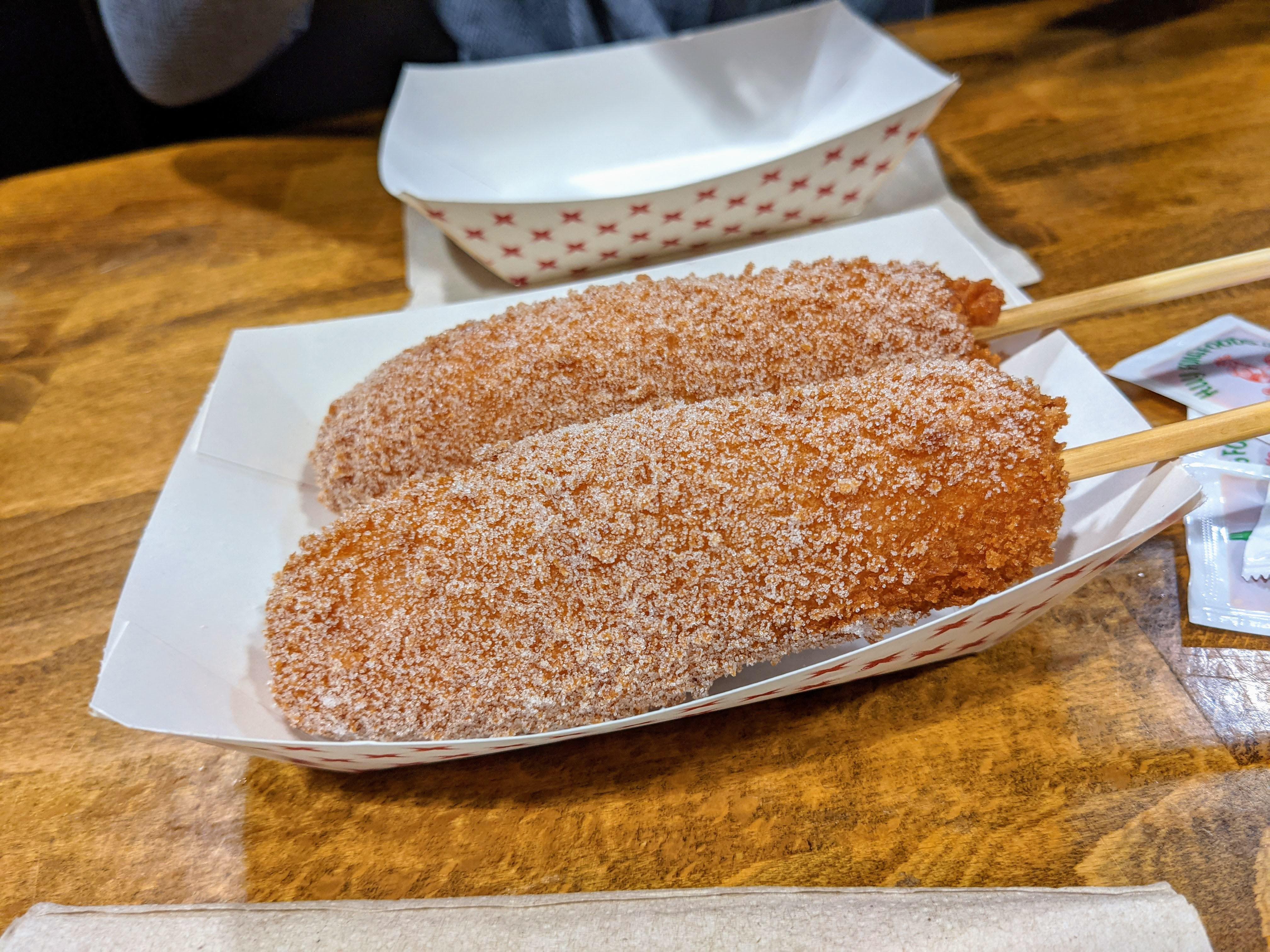 Korean Corn Dogs sugar dusting or no? r/KoreanFood