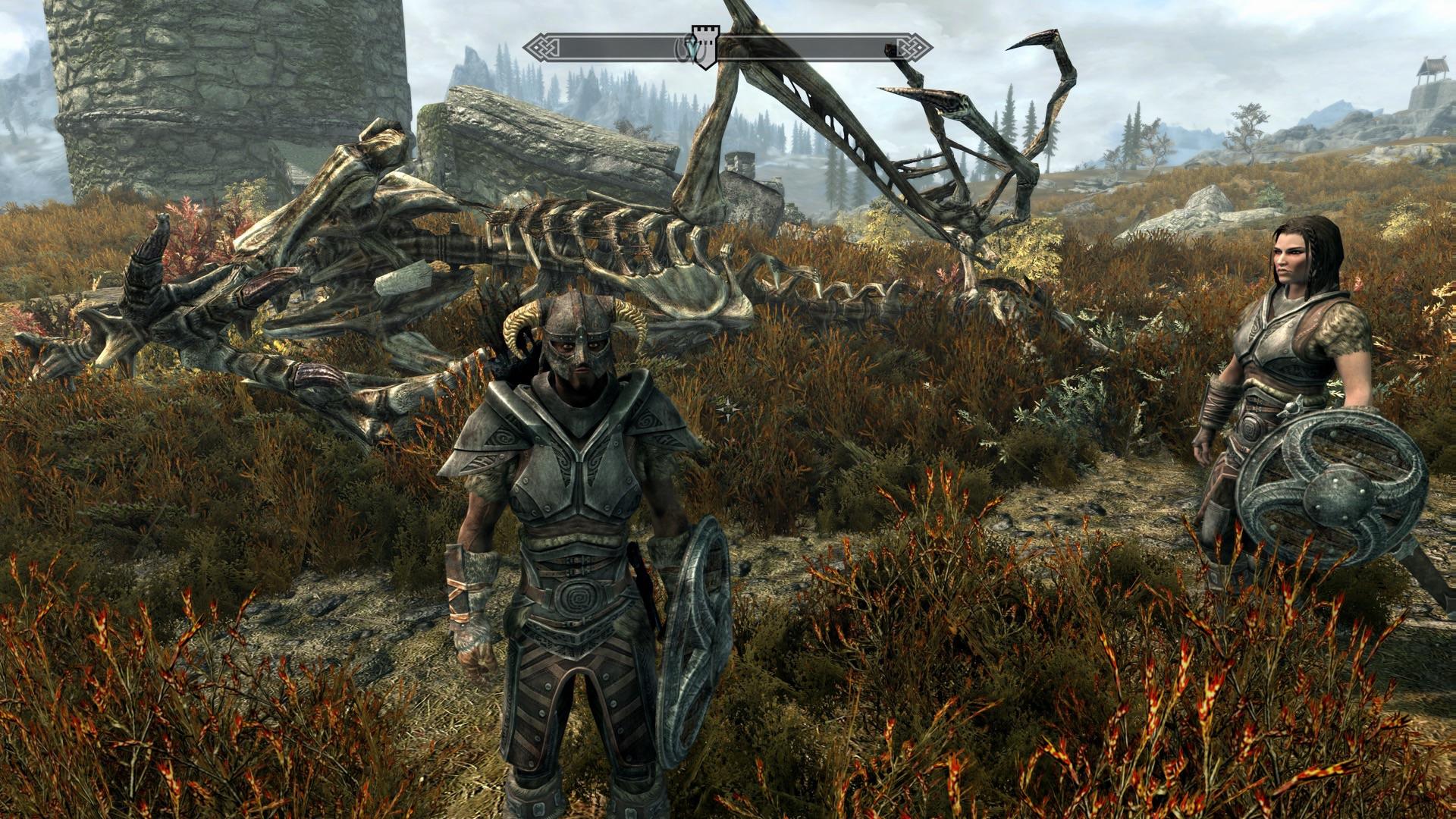 Killed my first dragon today! Loving this game! r/skyrim