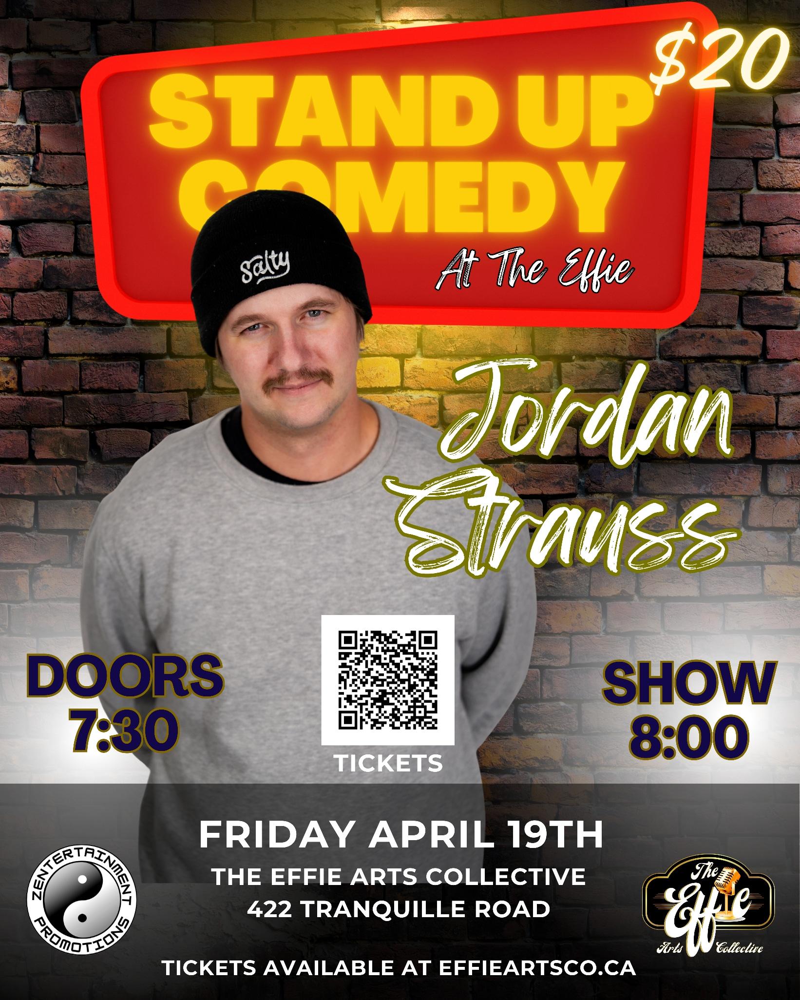 COMEDY NIGHT AT THE EFFIE! Jordan Strauss, Evan Riley, Marcus Atkins