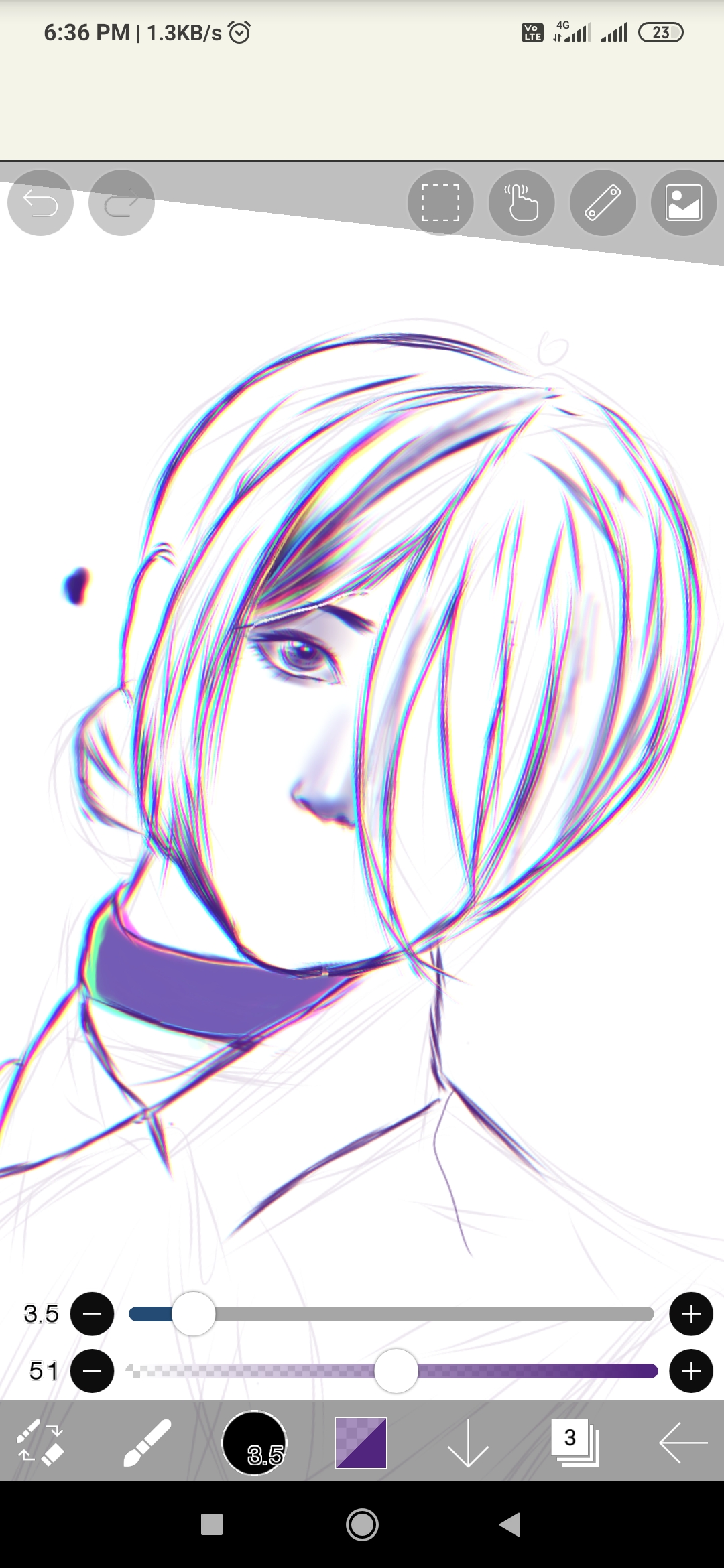 Drawing on Ibis Paint r/animetm