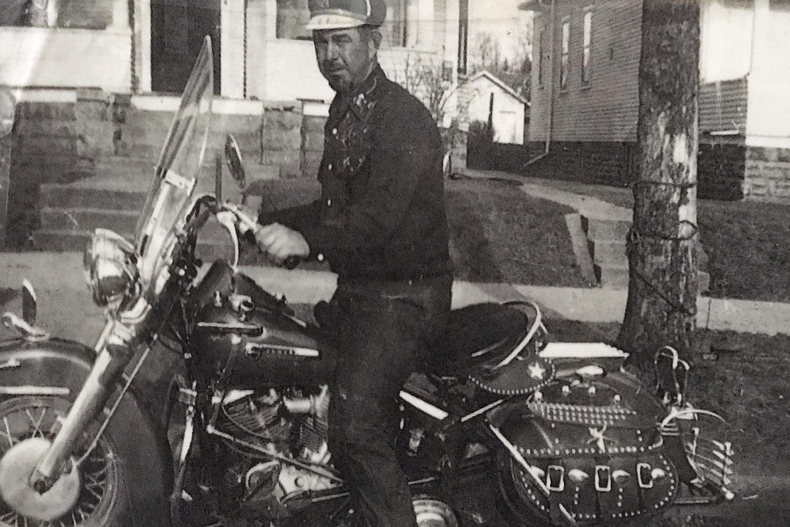 My grandpa on one of his Harley’s! He was a Harley guy before Harley’s