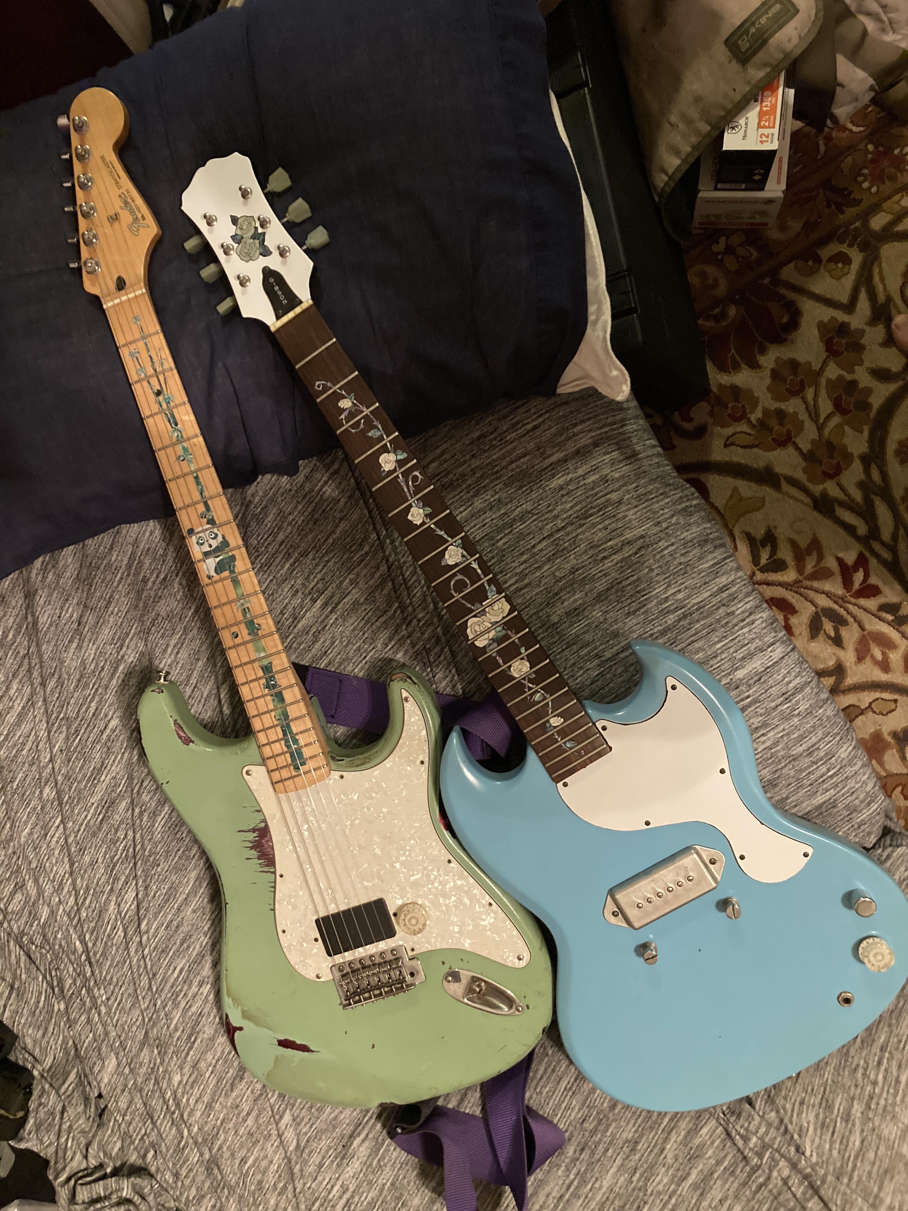 Two repainted guitars r/guitarporn