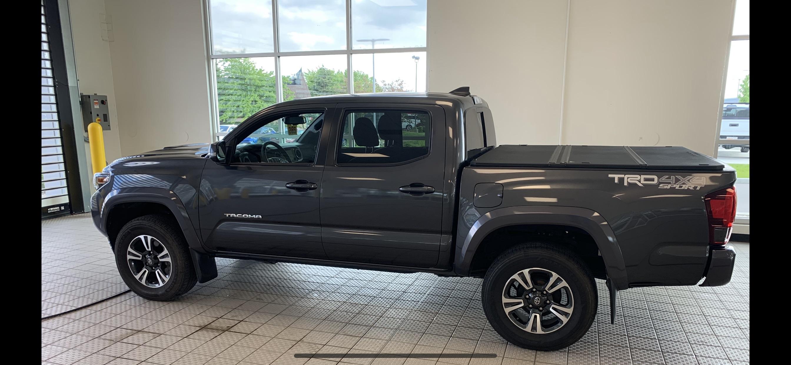 I went in for my 10,000 mile service and they washed her for free! She