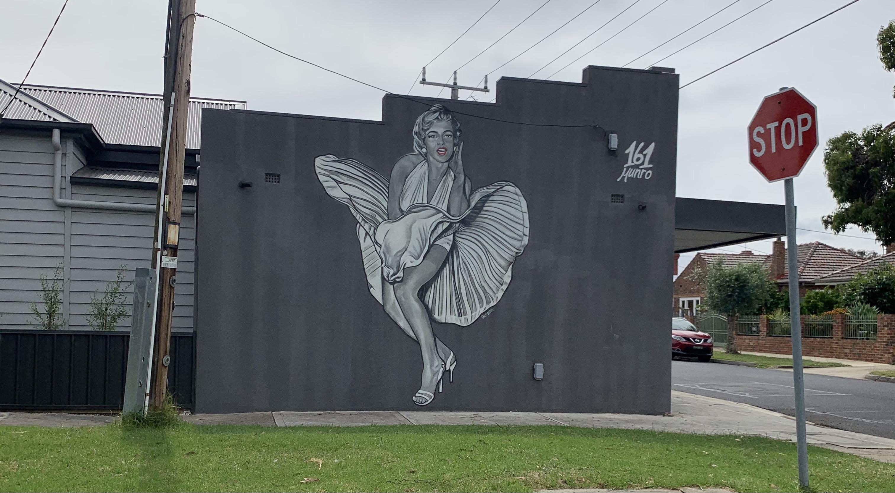 Marilyn on Munro St, Victoria Australia r/StreetArtPorn
