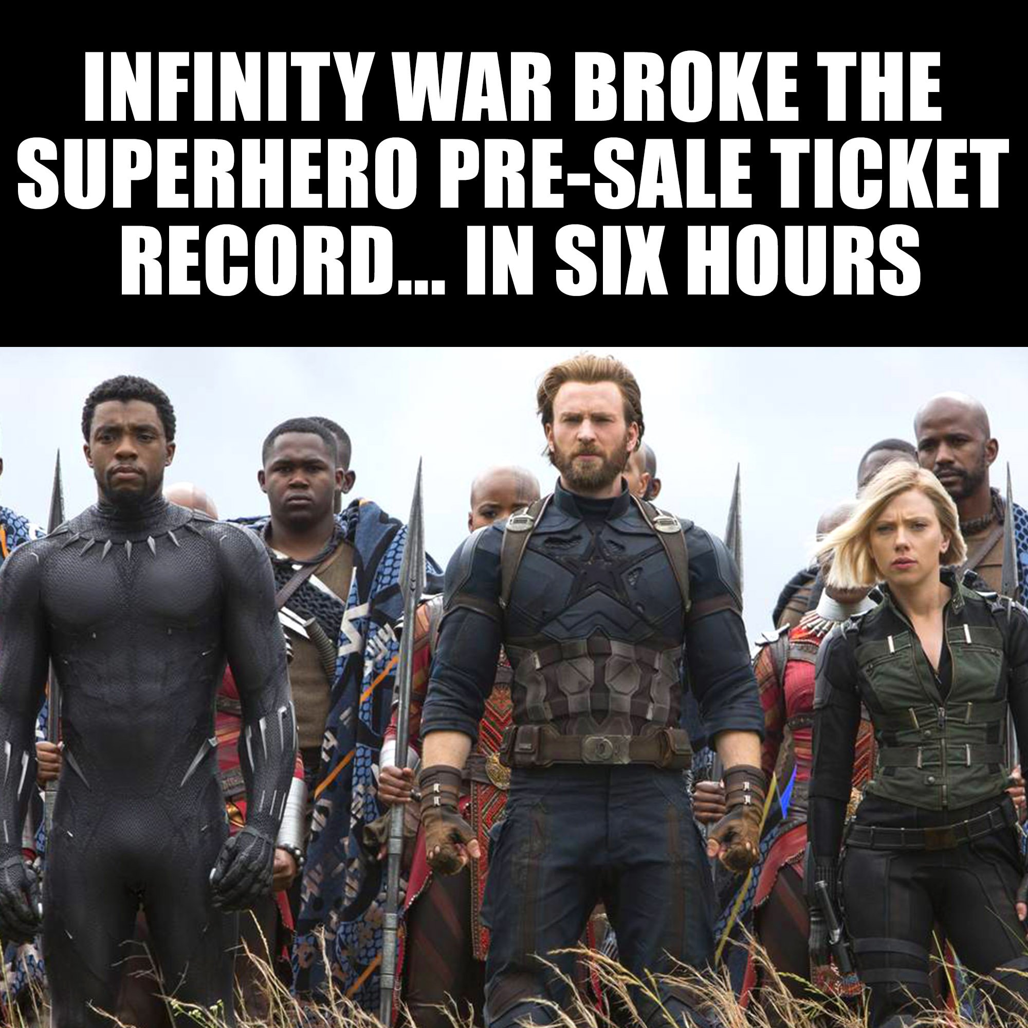 Avengers Infinity War Already The BestSelling Superhero Movie In