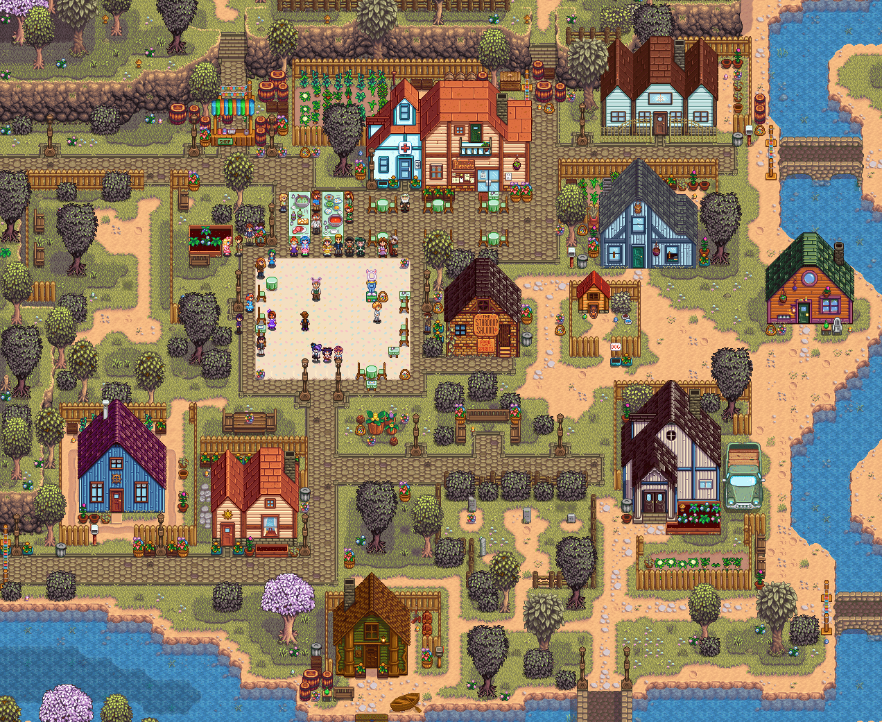 Egg Hunt Map! Egg locations and one solution in comments. r