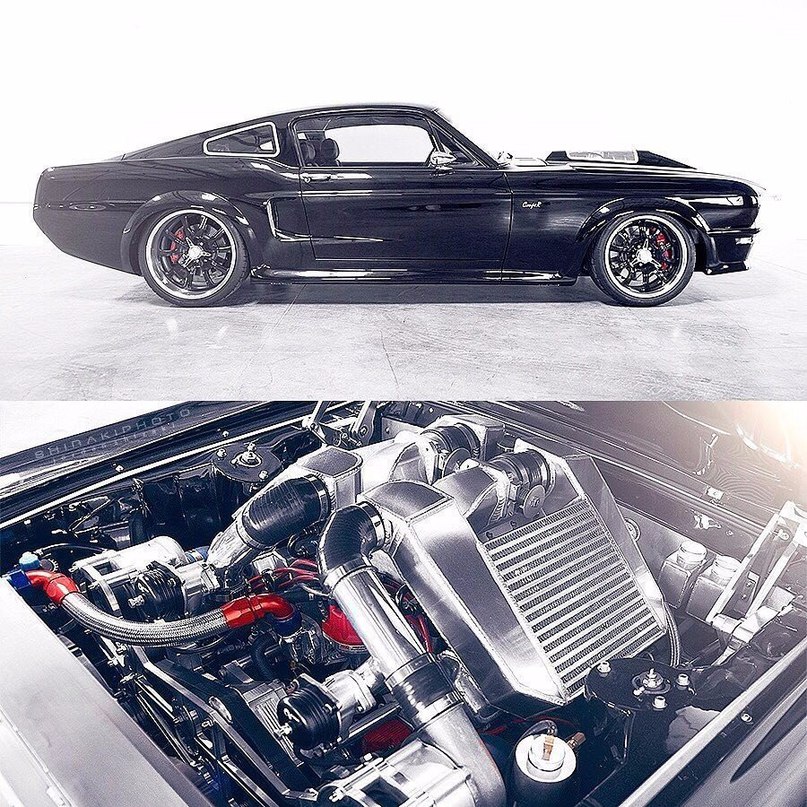 1967 Ford Mustang and engine – Cars Club
