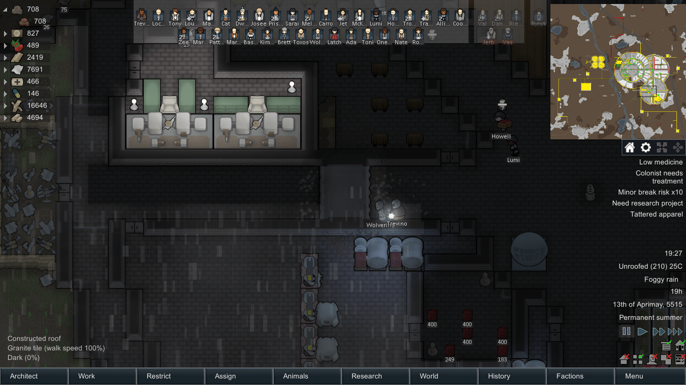 Meteorite blocked mi hallway D r/RimWorld