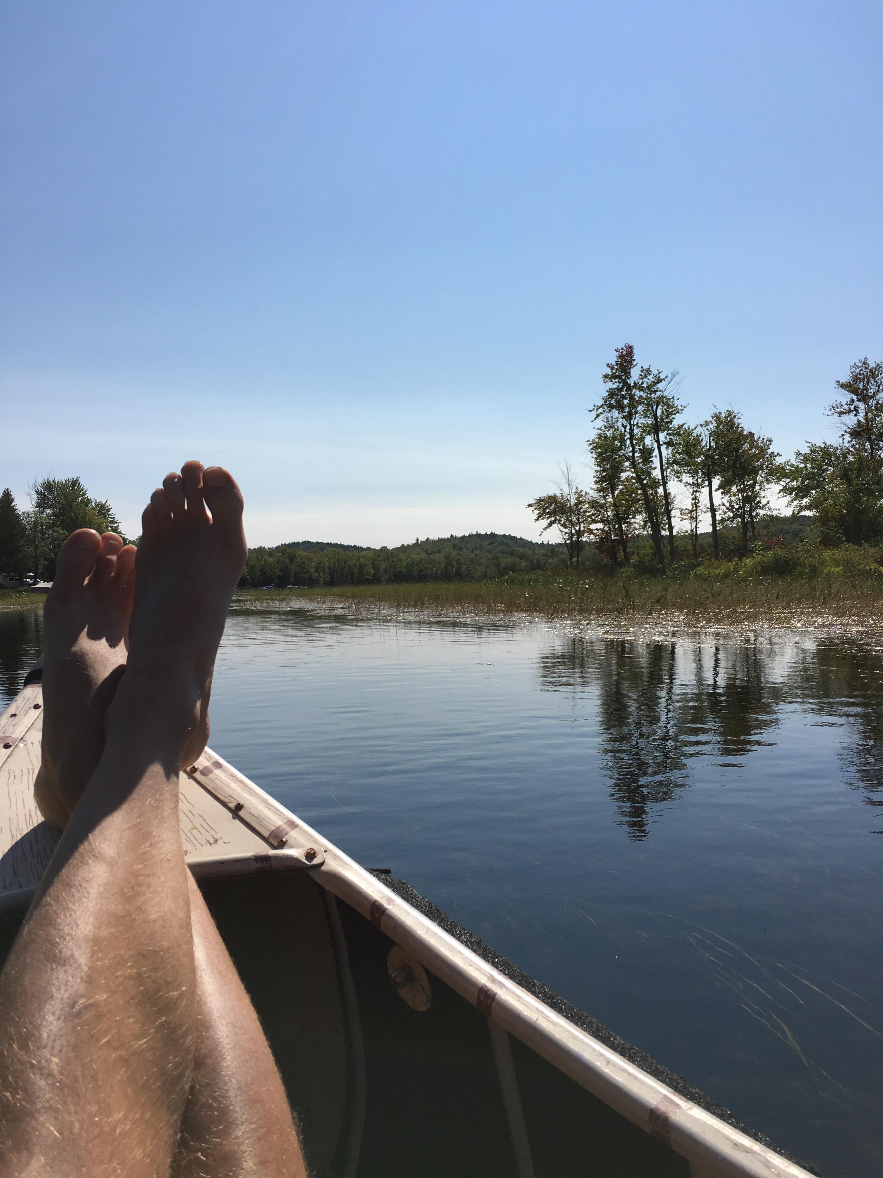 Canoe ride while camping in Calabogie Ontario r/camping