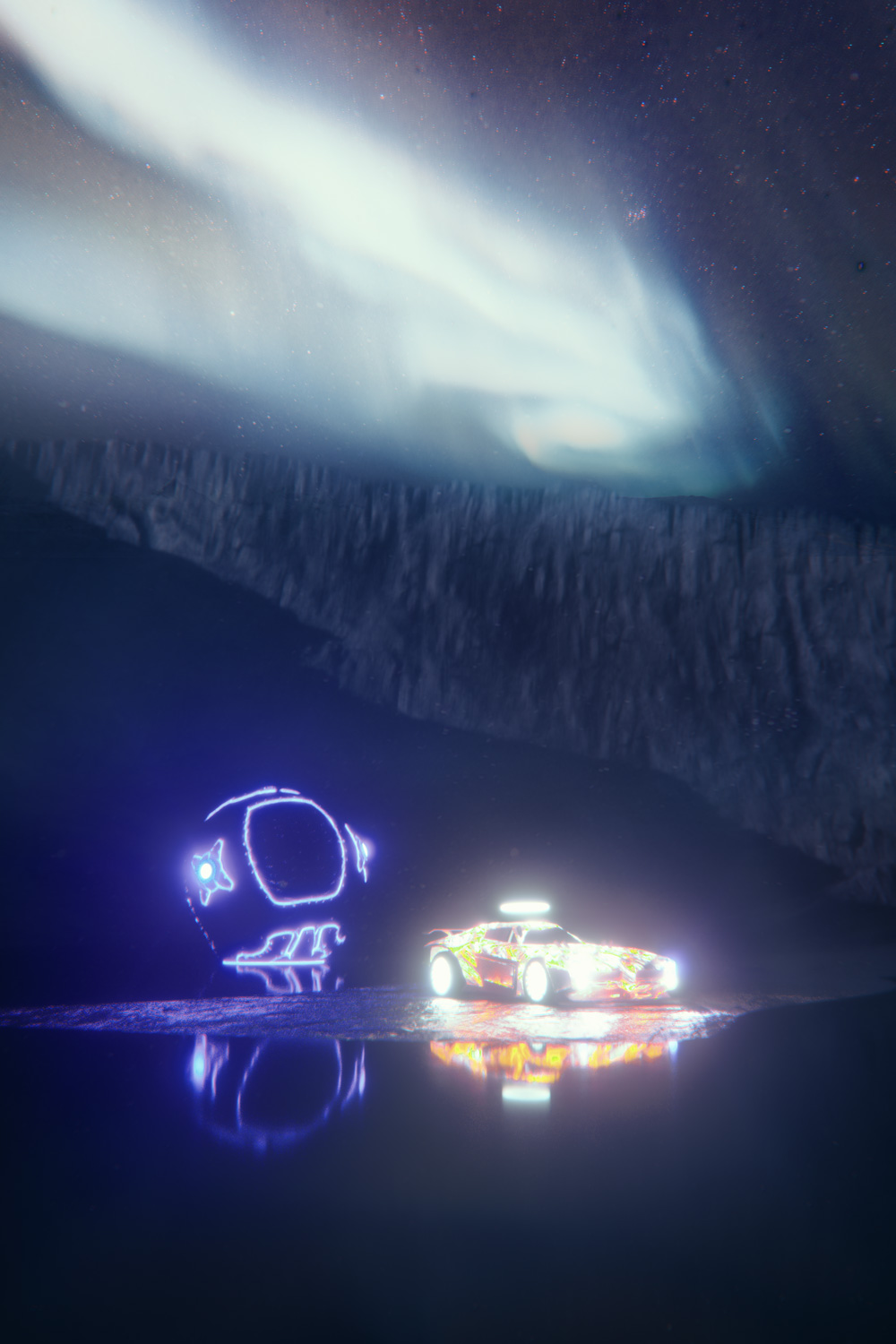 Did a Rocket League Artwork thingy r/Cinema4D