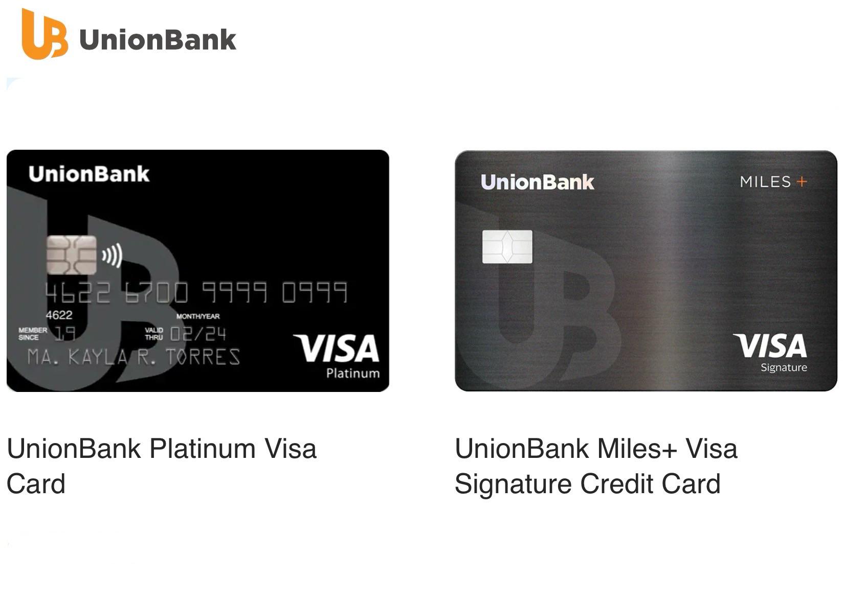 UB Miles+ Visa Signature vs UB Platinum Visa r/PHCreditCards