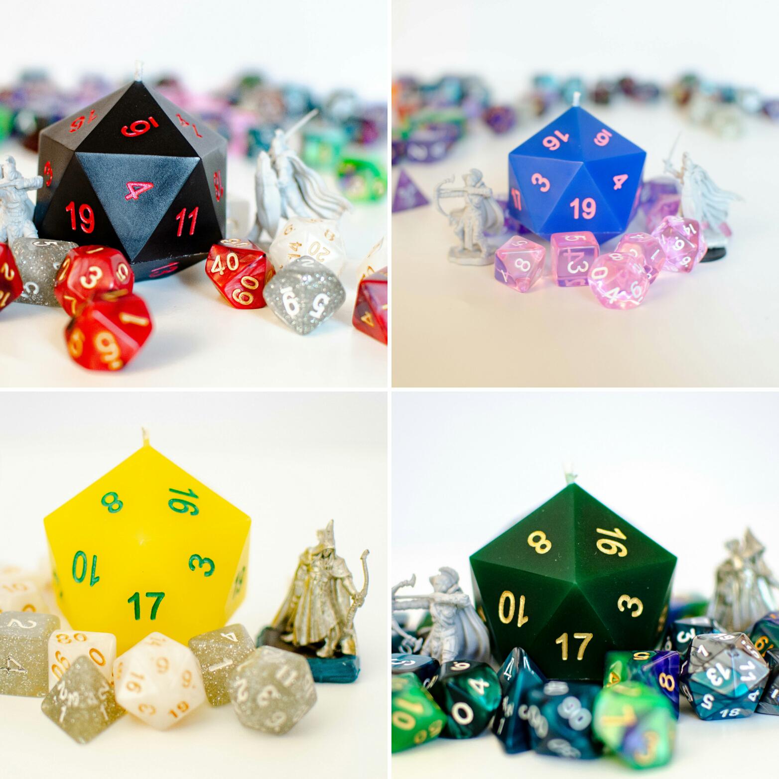 Thought I would share my latest D20 candles with some of my favorite