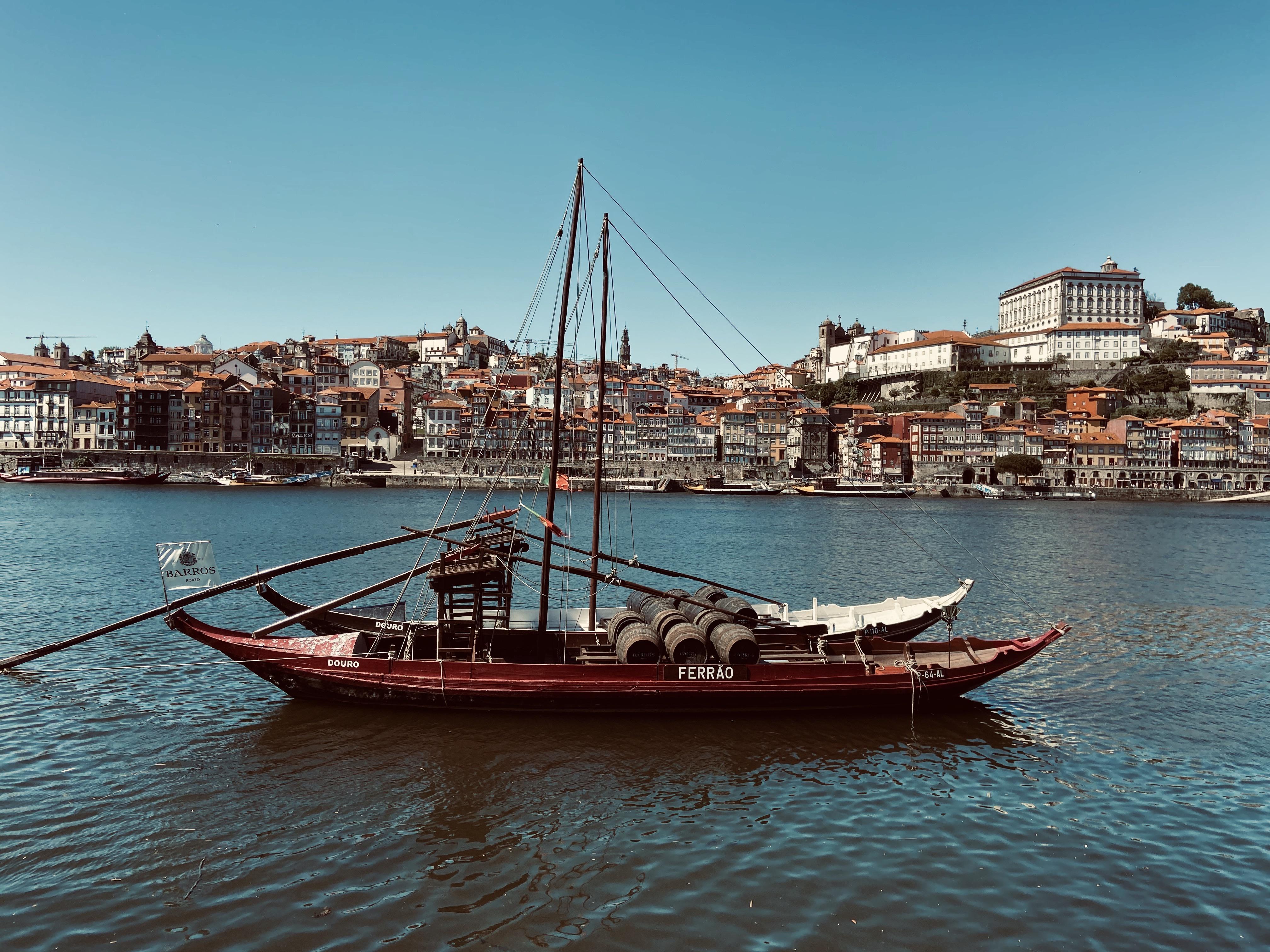 The Douro River and a Rabelo Boat. (Porto, Portugal) r/pics