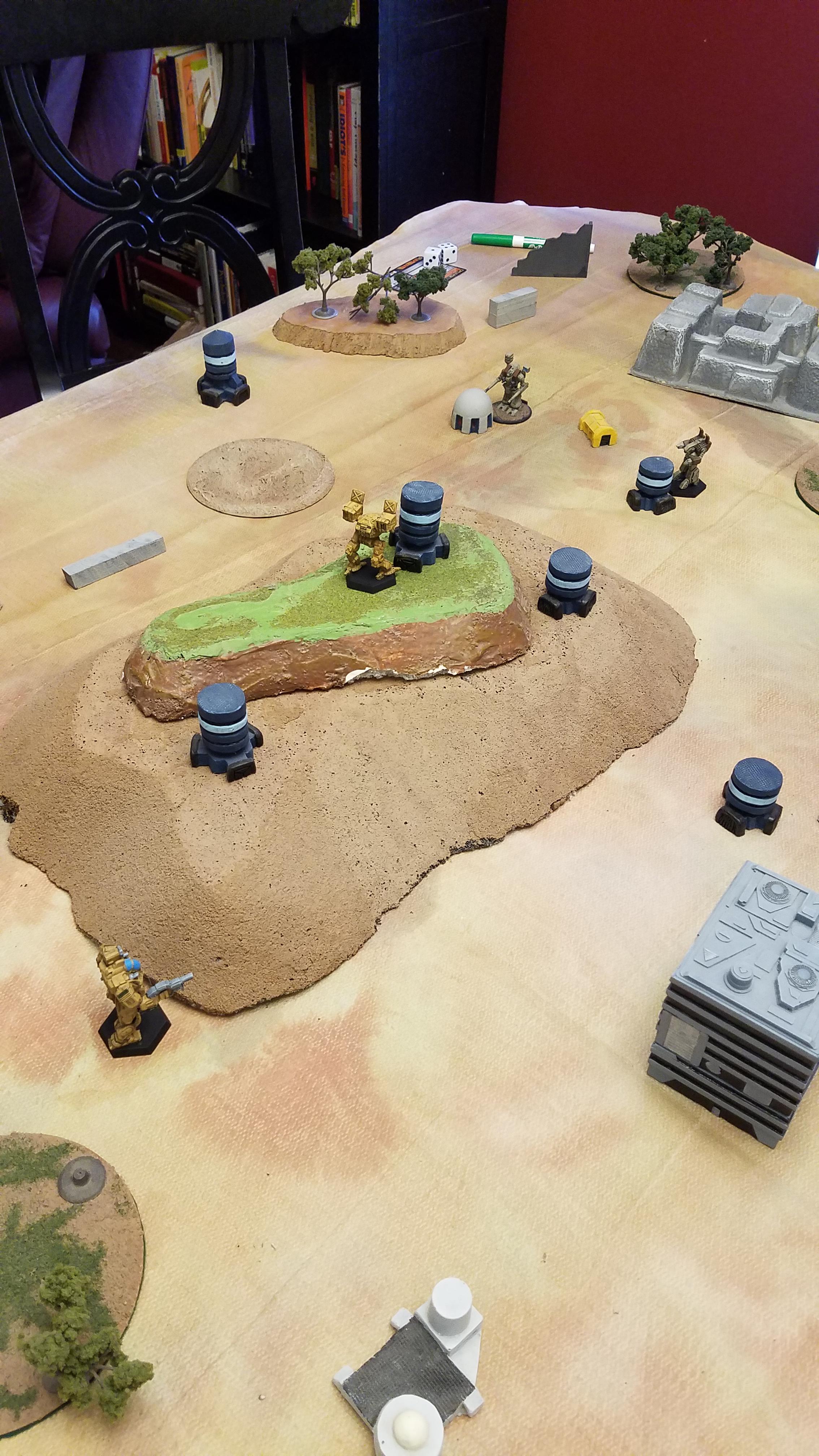First game of Alpha Strike battletech