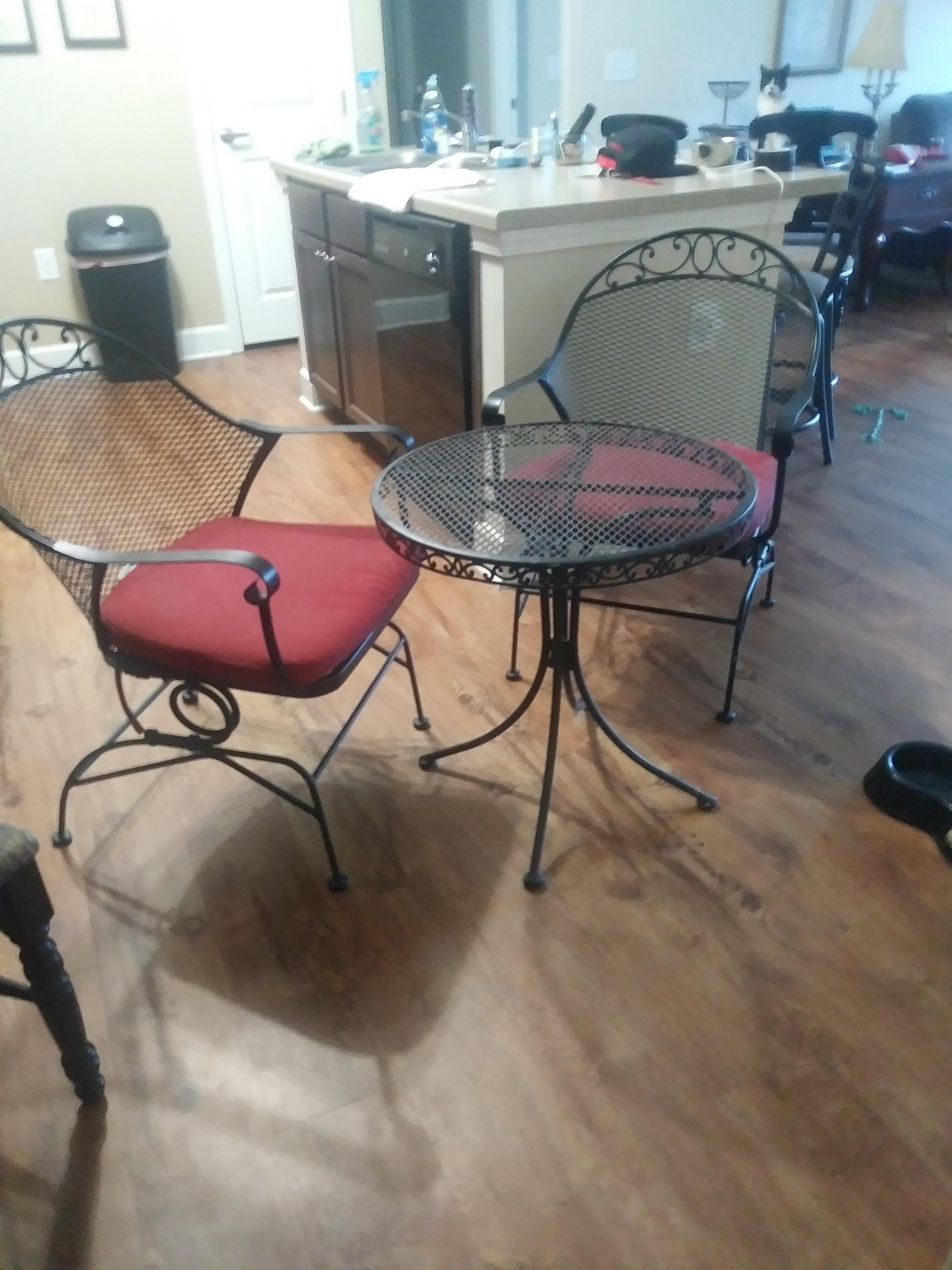 Some people decide to bring their patio furniture inside their homes