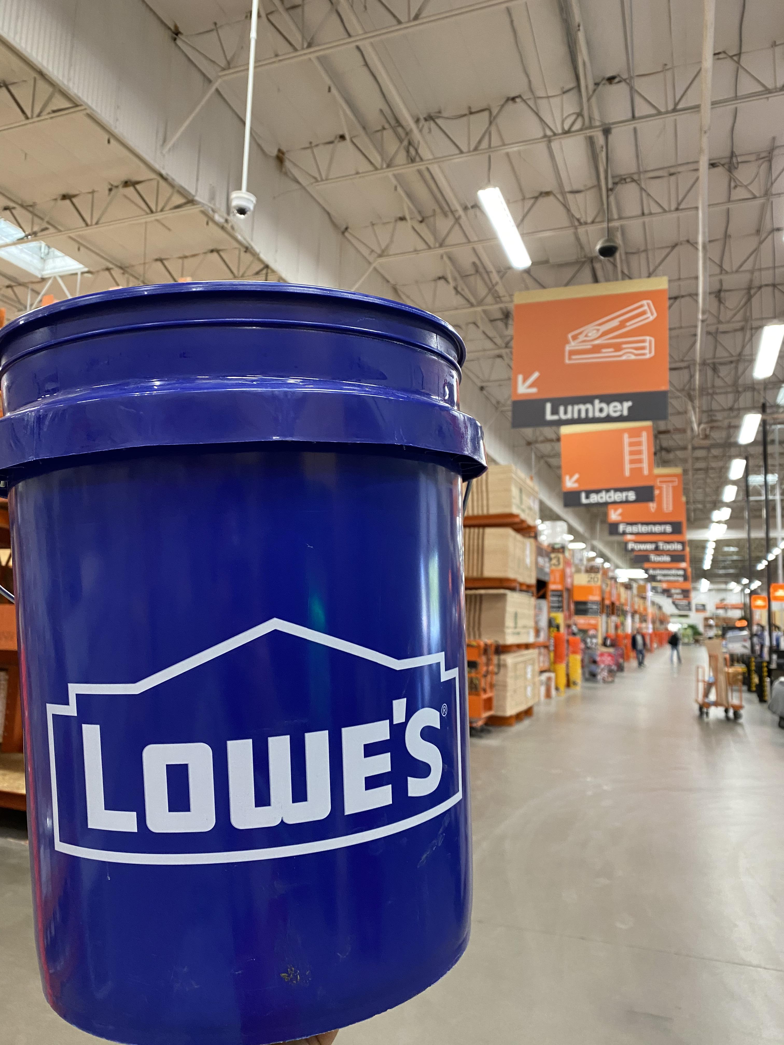 Brand new Lowe’s bucket found outside store 6623 last week. Nearest
