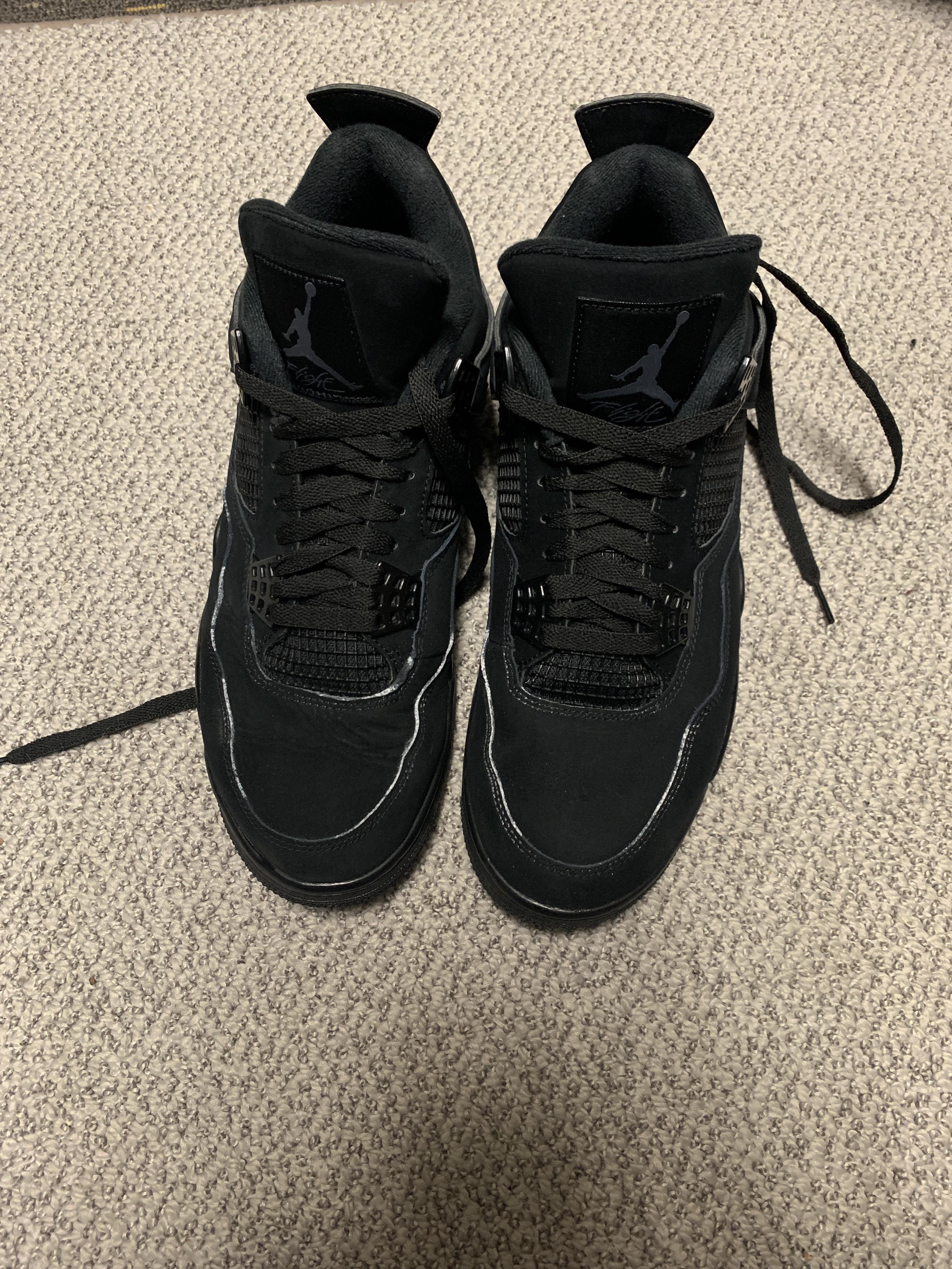 Nike Black Cat Jordan 4s turn white less than a week after purchase