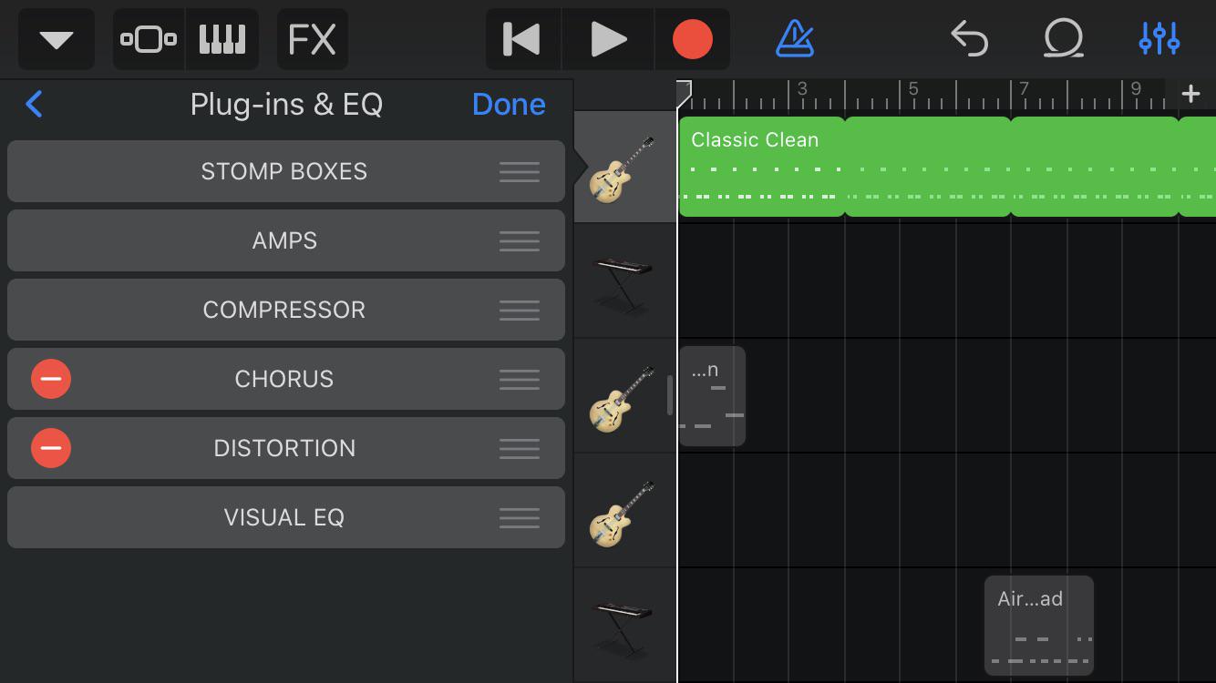 How do you add more plug ins and eq to guitar? I have 5 or 6 options