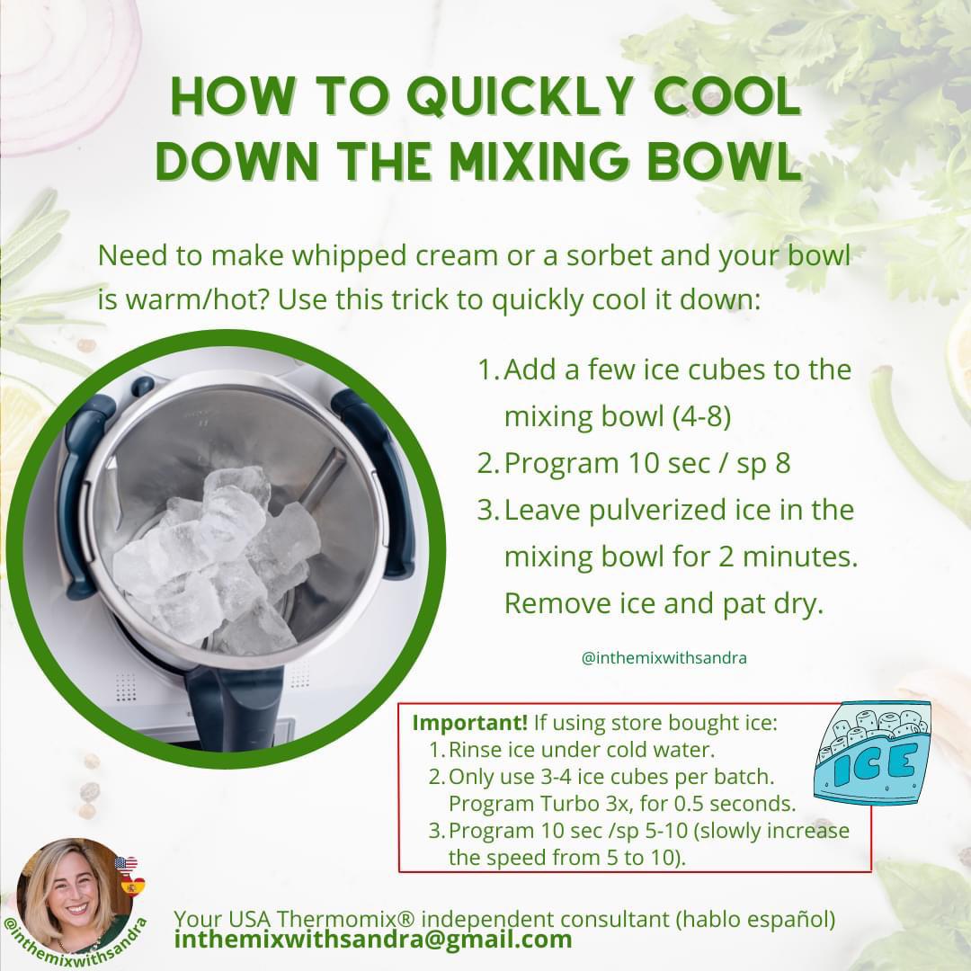 How to quickly cool down the Thermomix mixing bowl thermomix