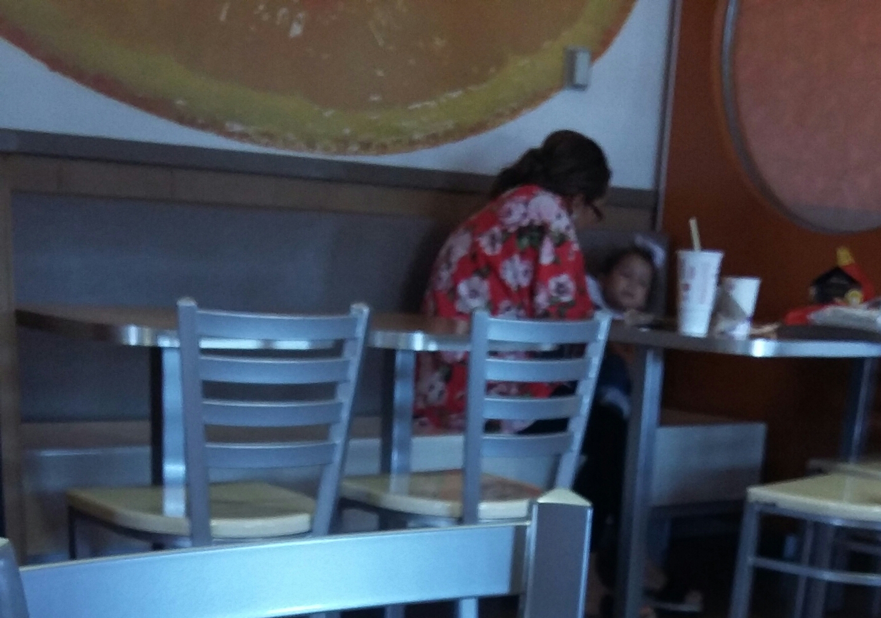 Changing your daughter's diaper in a McDonald's r/trashy