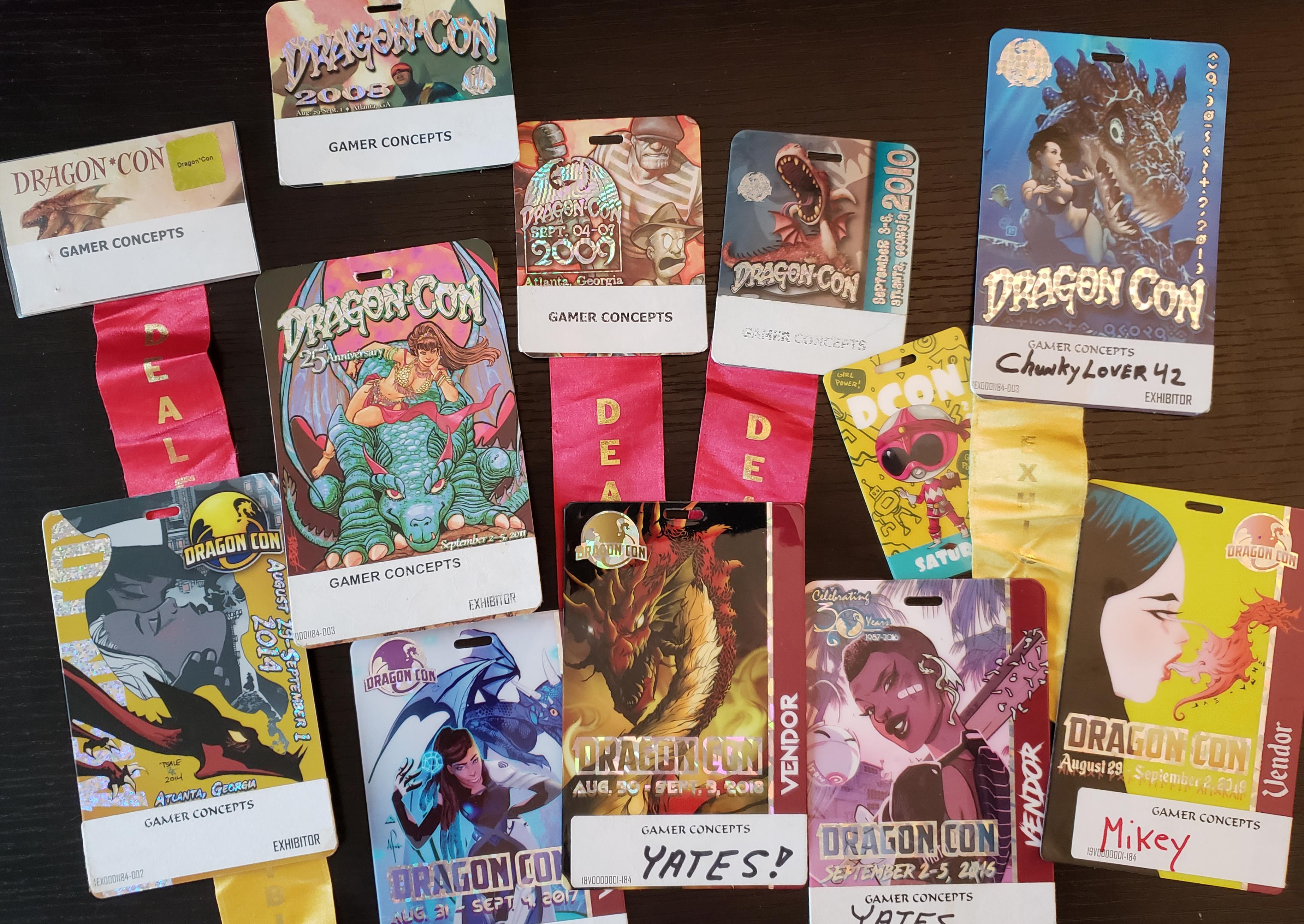 Dragoncon 2023 Vendor List 12 Years Worth Of Dragoncon Vendor/Exhibitor Badges : R/Dragoncon