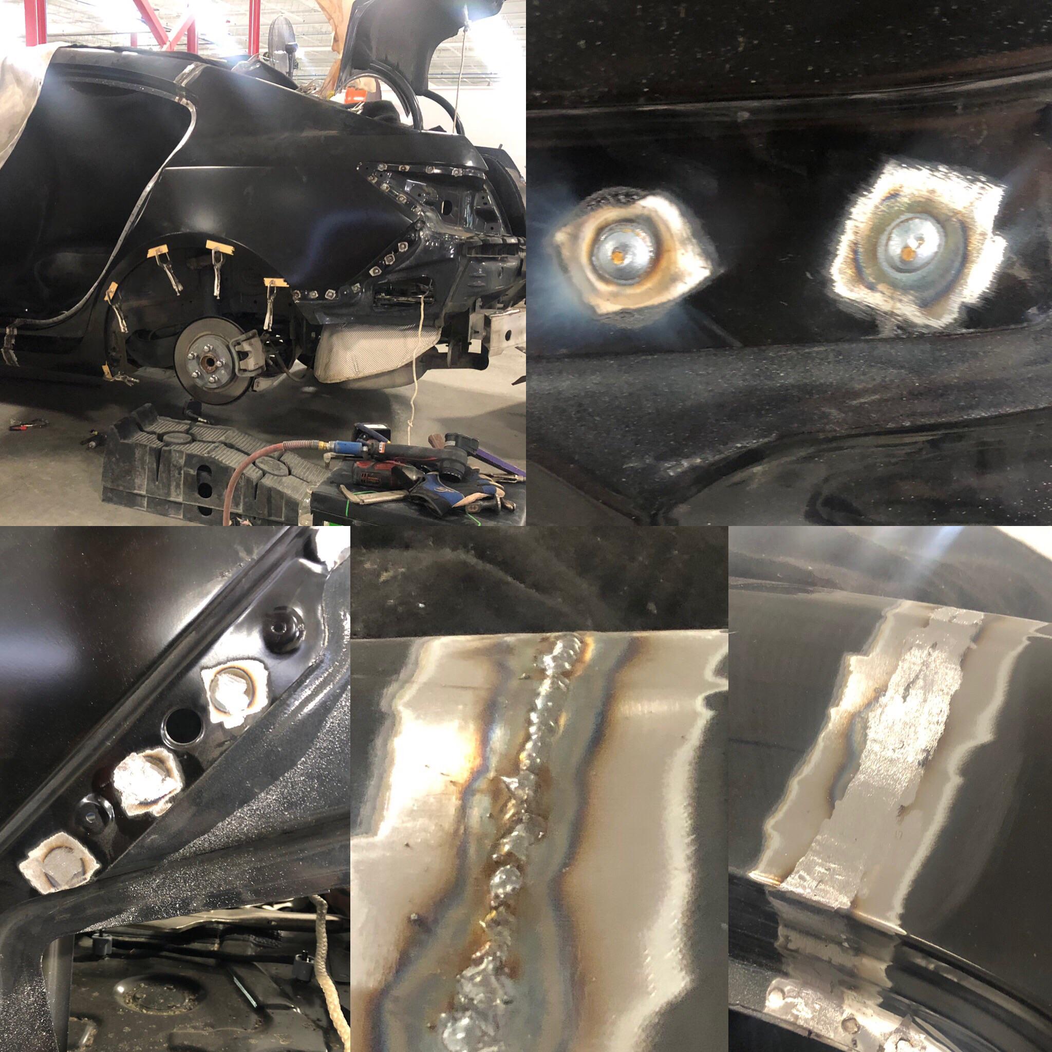 Nothing like mig welding an open butt joint, or plug welding on thin