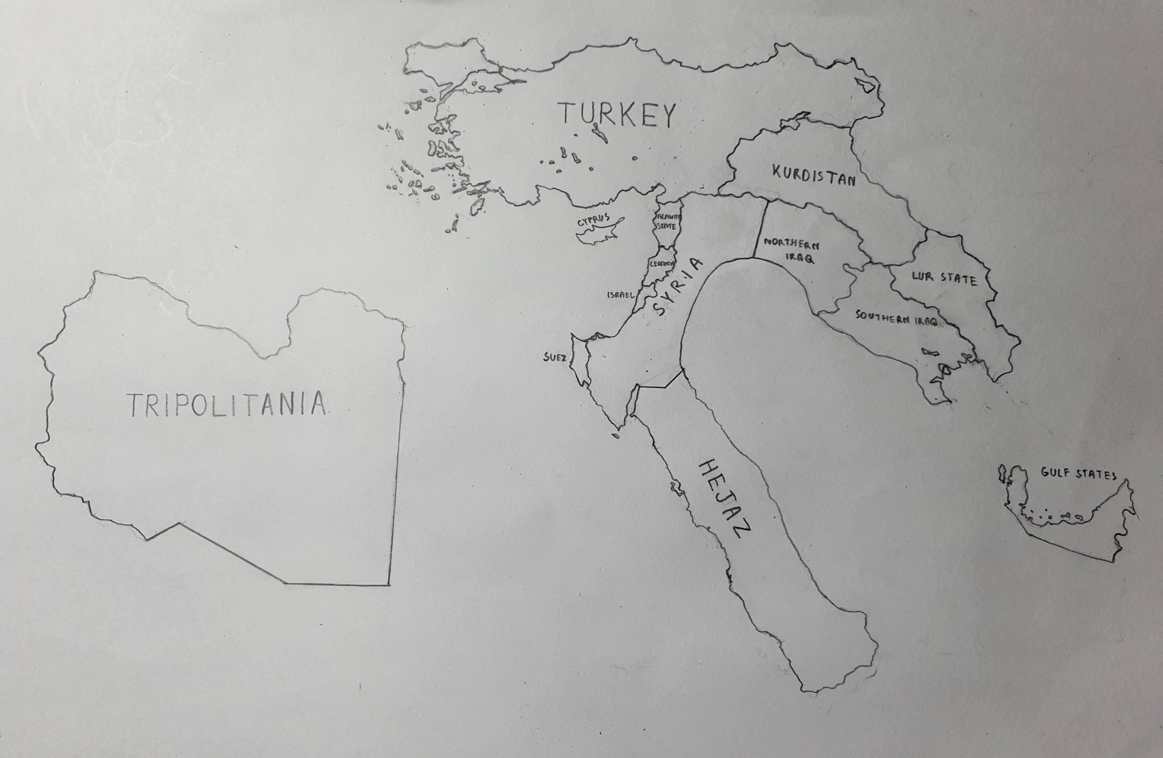 Map of the Sublime Ottoman Federation in Kaiserreich r/Kaiserreich