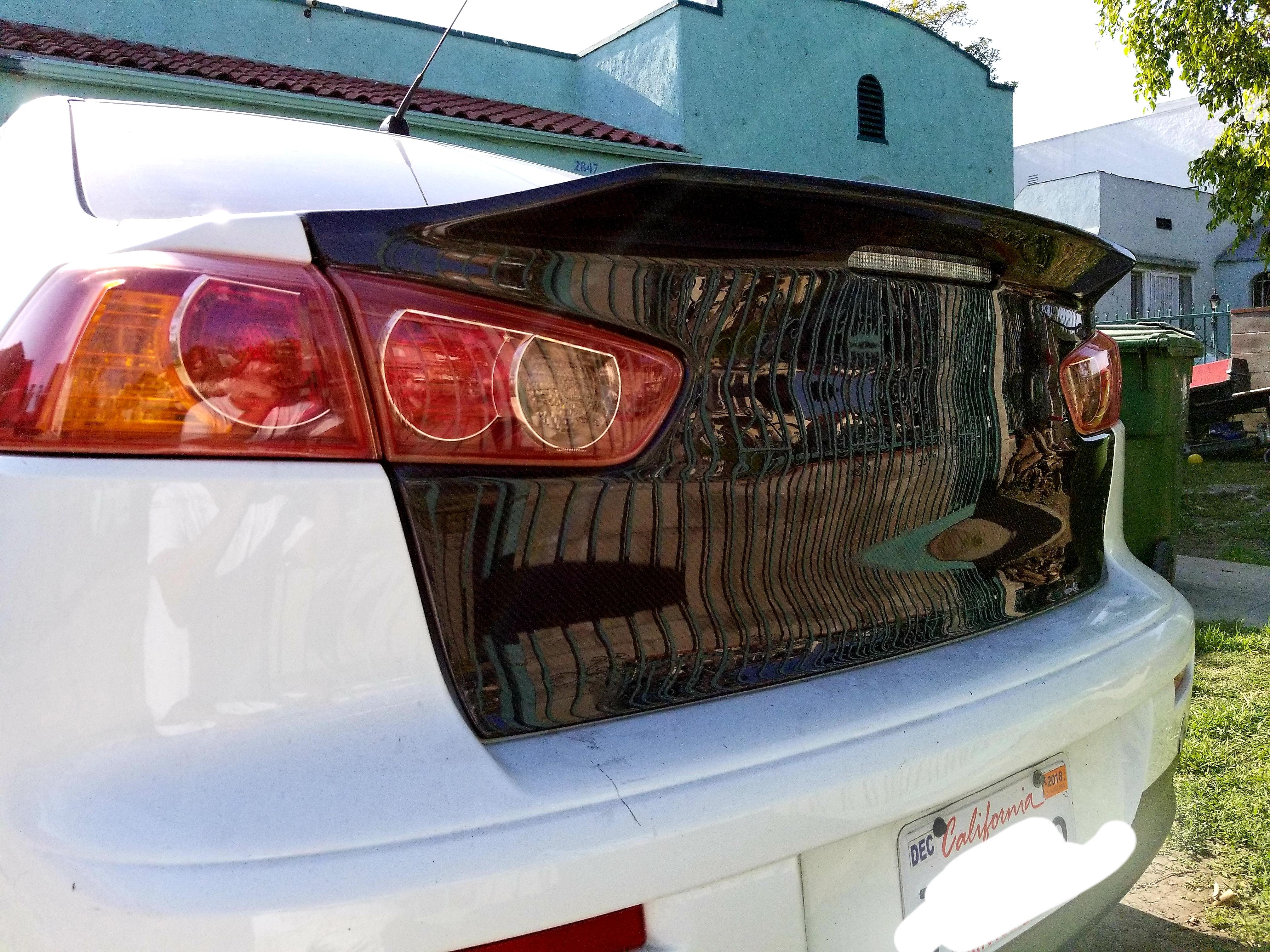 Installed a carbon fiber trunk today. r/mitsubishi