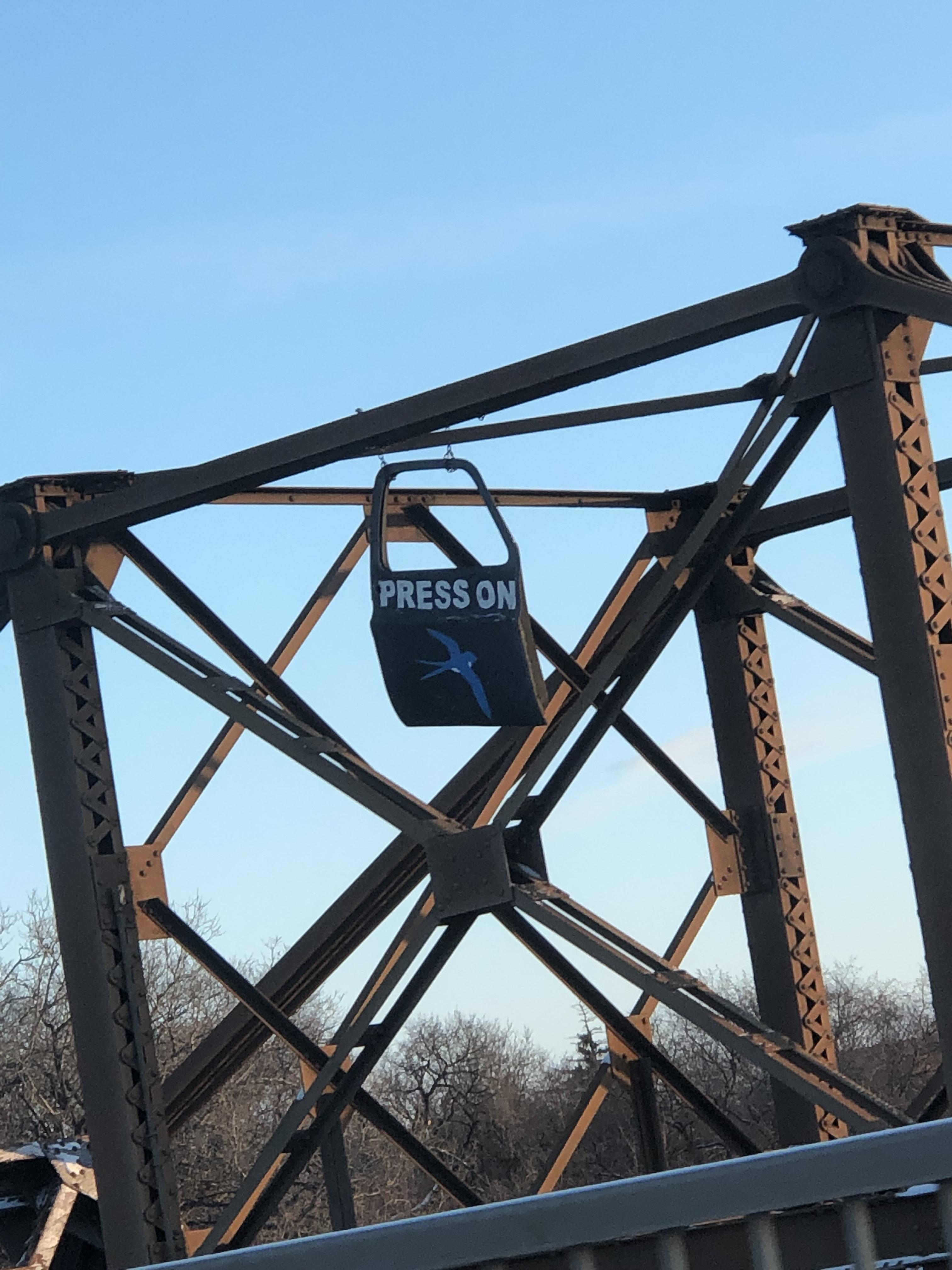 Press On on the St. James Bridge. Anyone know the significance? r