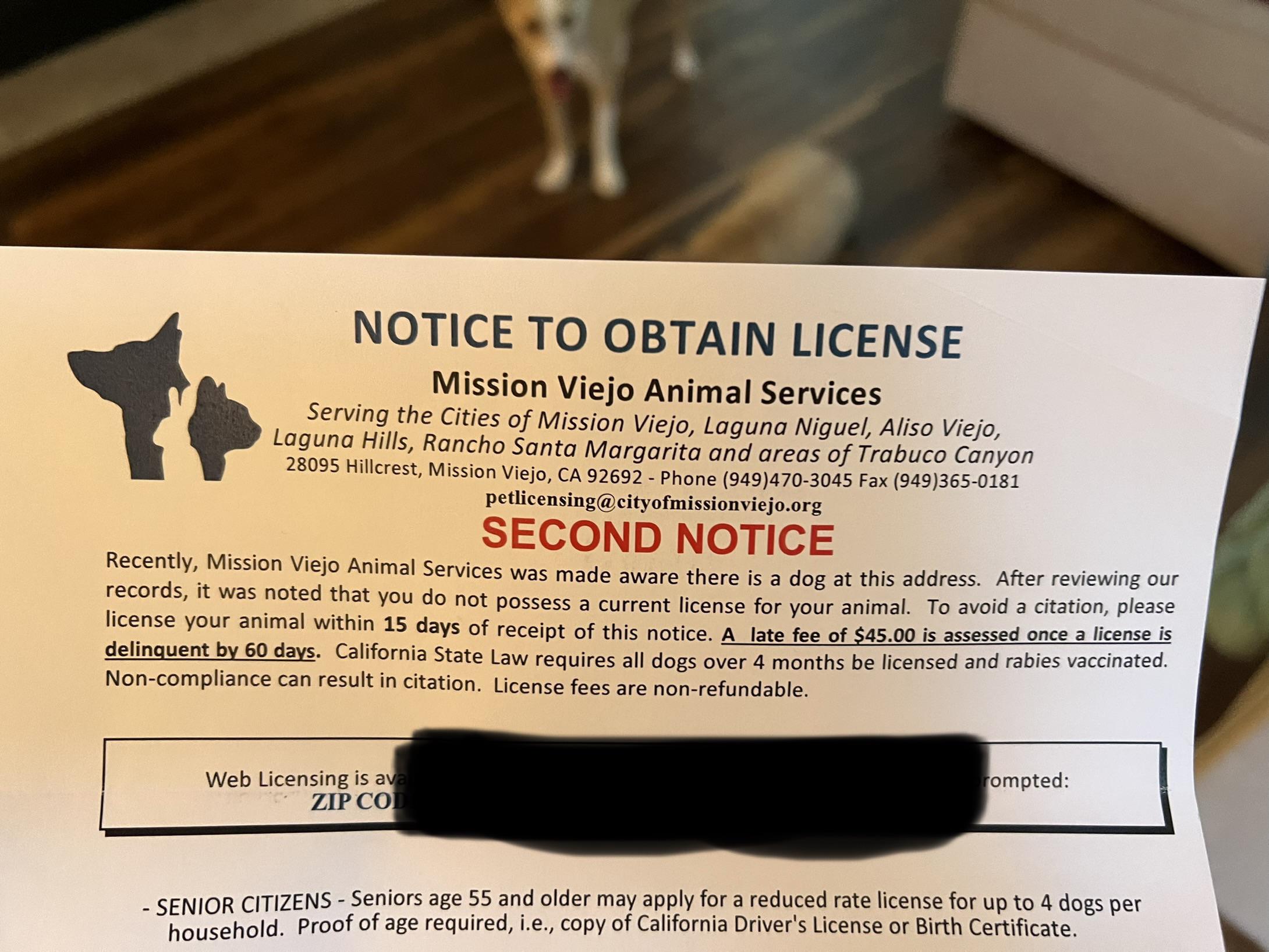 What Is A Dog License In California