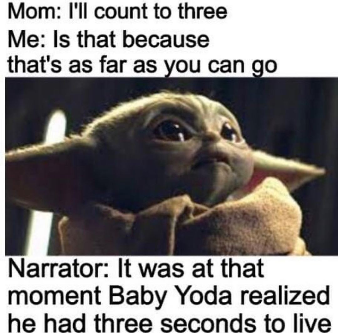 I found the reason baby yoda died r/memes