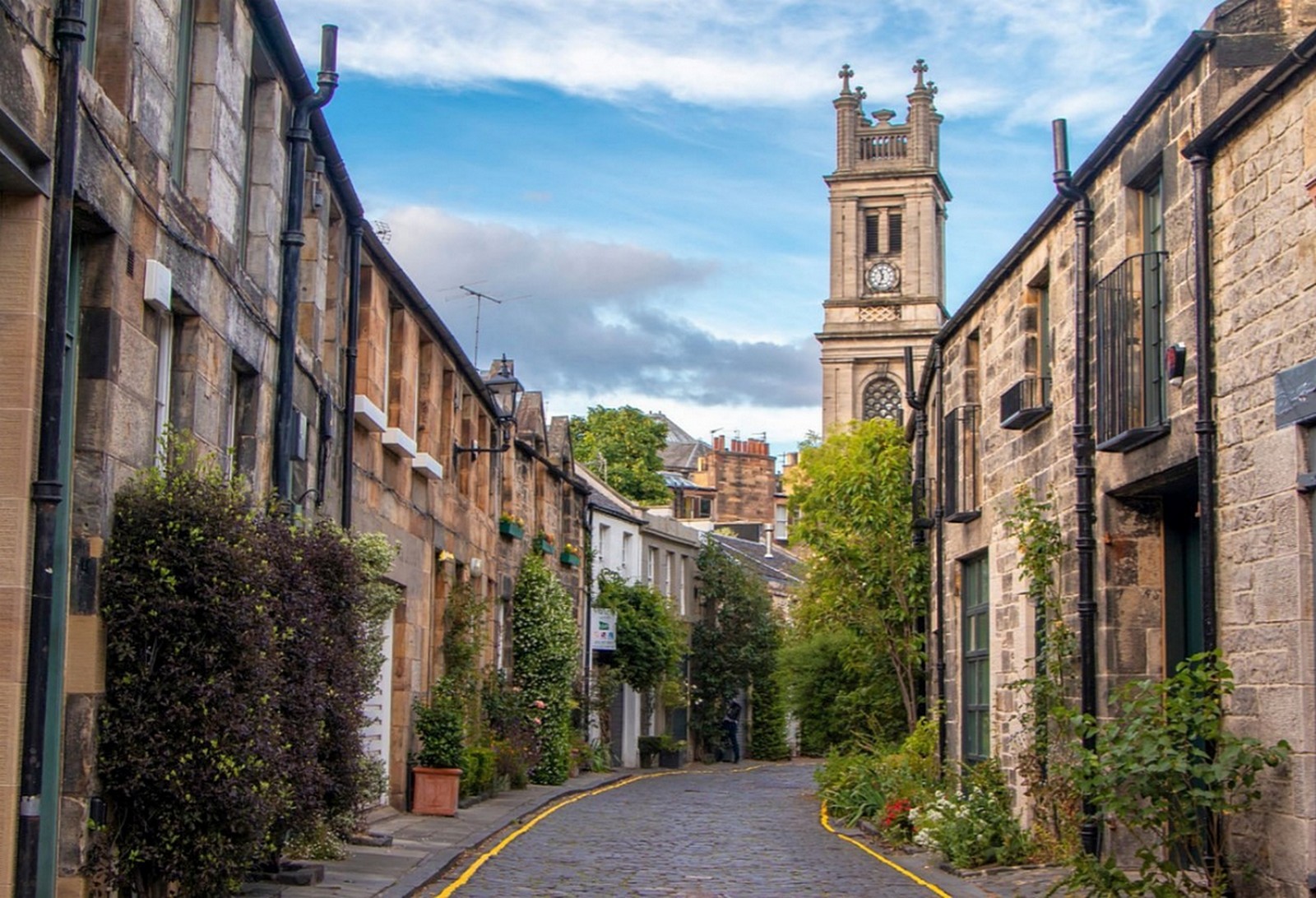 Circus Lane, Edinburgh, which has been named the most attractive street