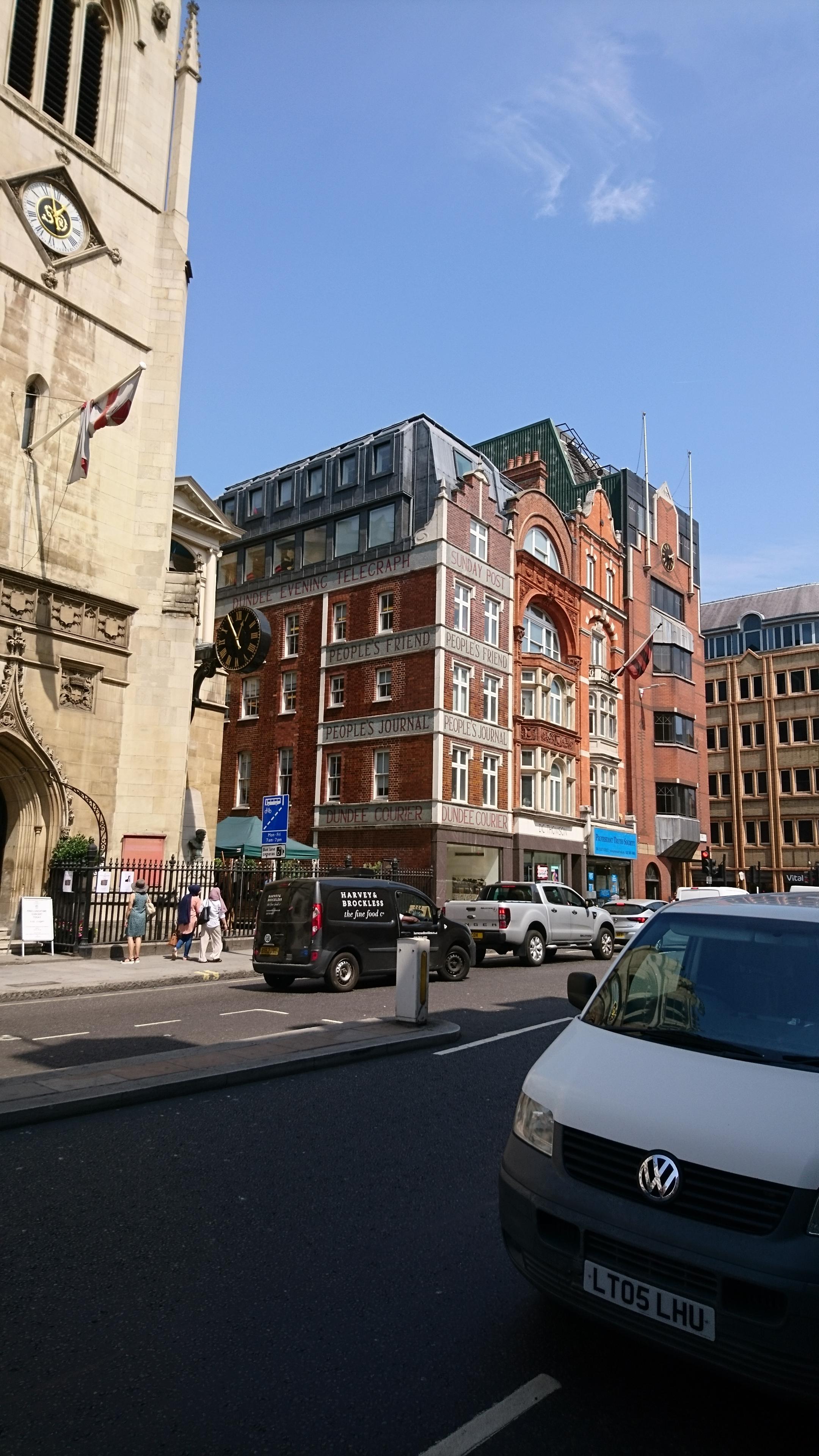 DC Thomson Building in Fleet Street London r/dundee