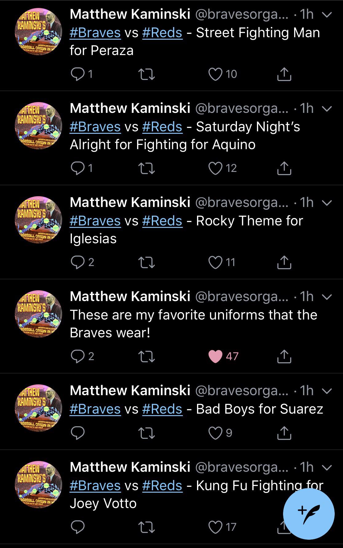 Braves organist is an expert walkup song troll r/Braves