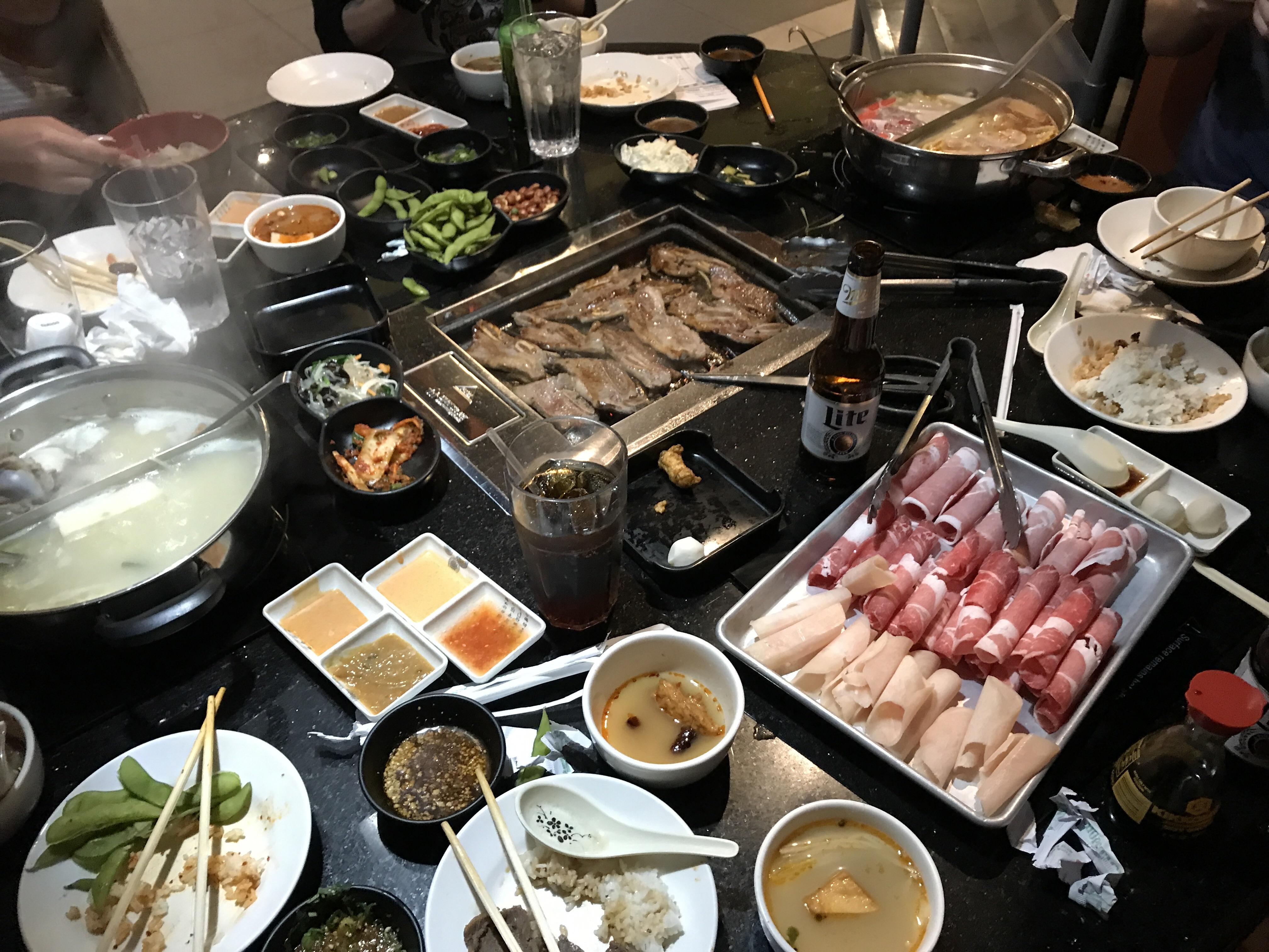 Korean Hot Pot and Bbq! [I ate] r/food