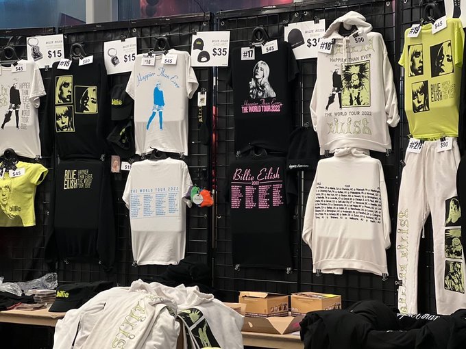 billie eilish tour 2023 Merch From Last Night (Found On Twitter) : R/Billieeilish