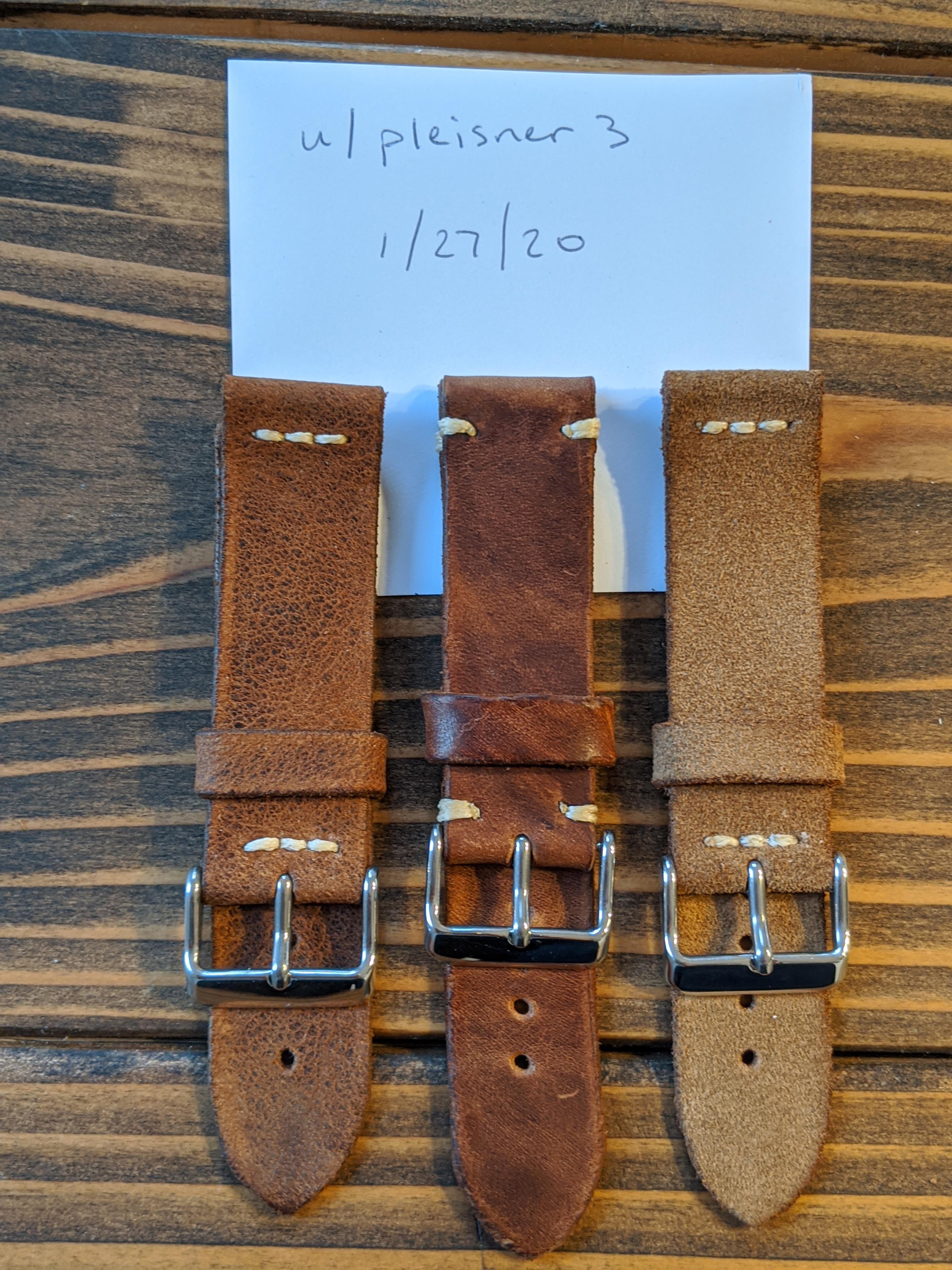 [WTS] 20mm Handmade Leather Straps r/Watchexchange