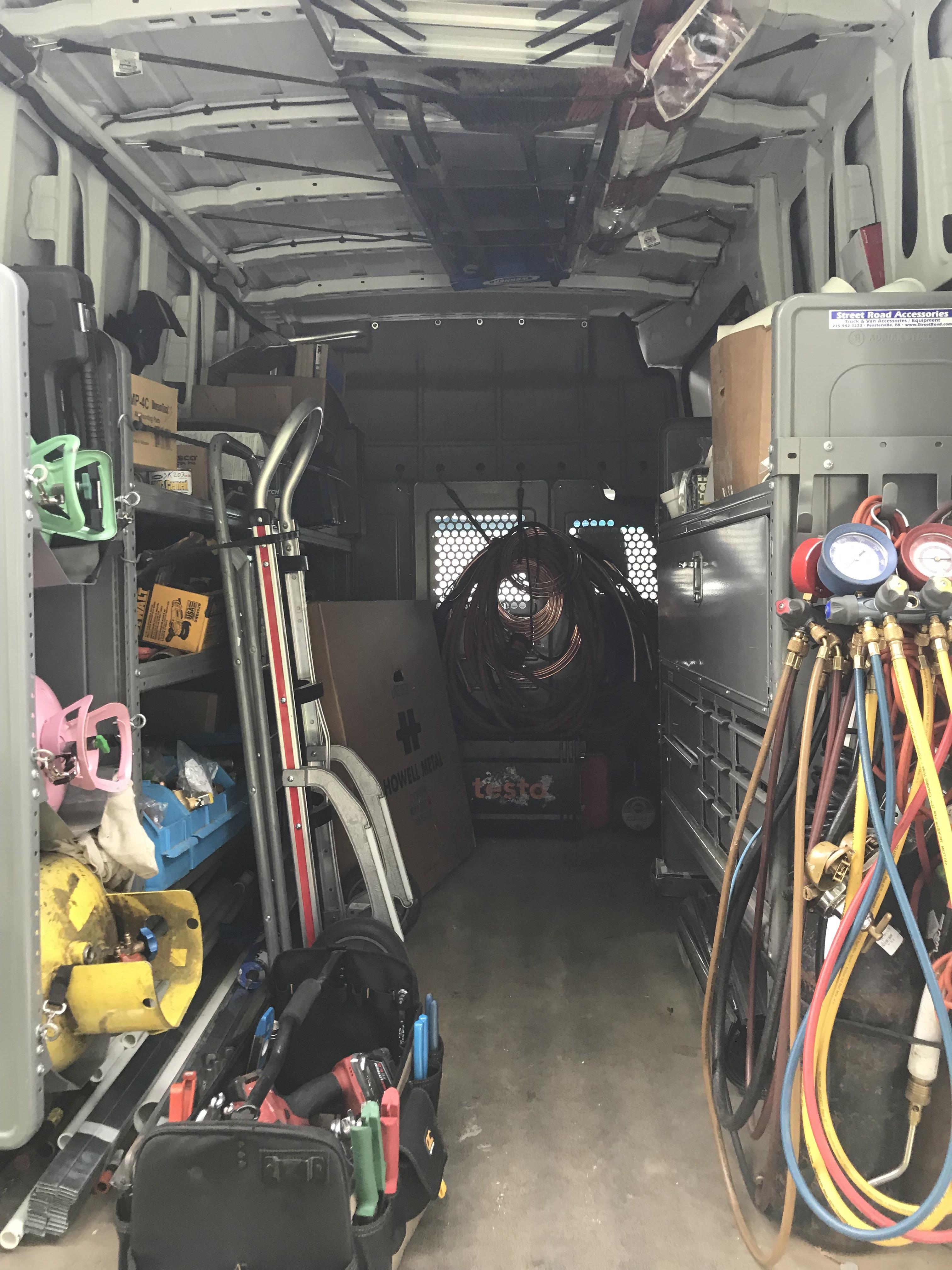 Nothing like a install Van! Nissan High Top r/HVAC