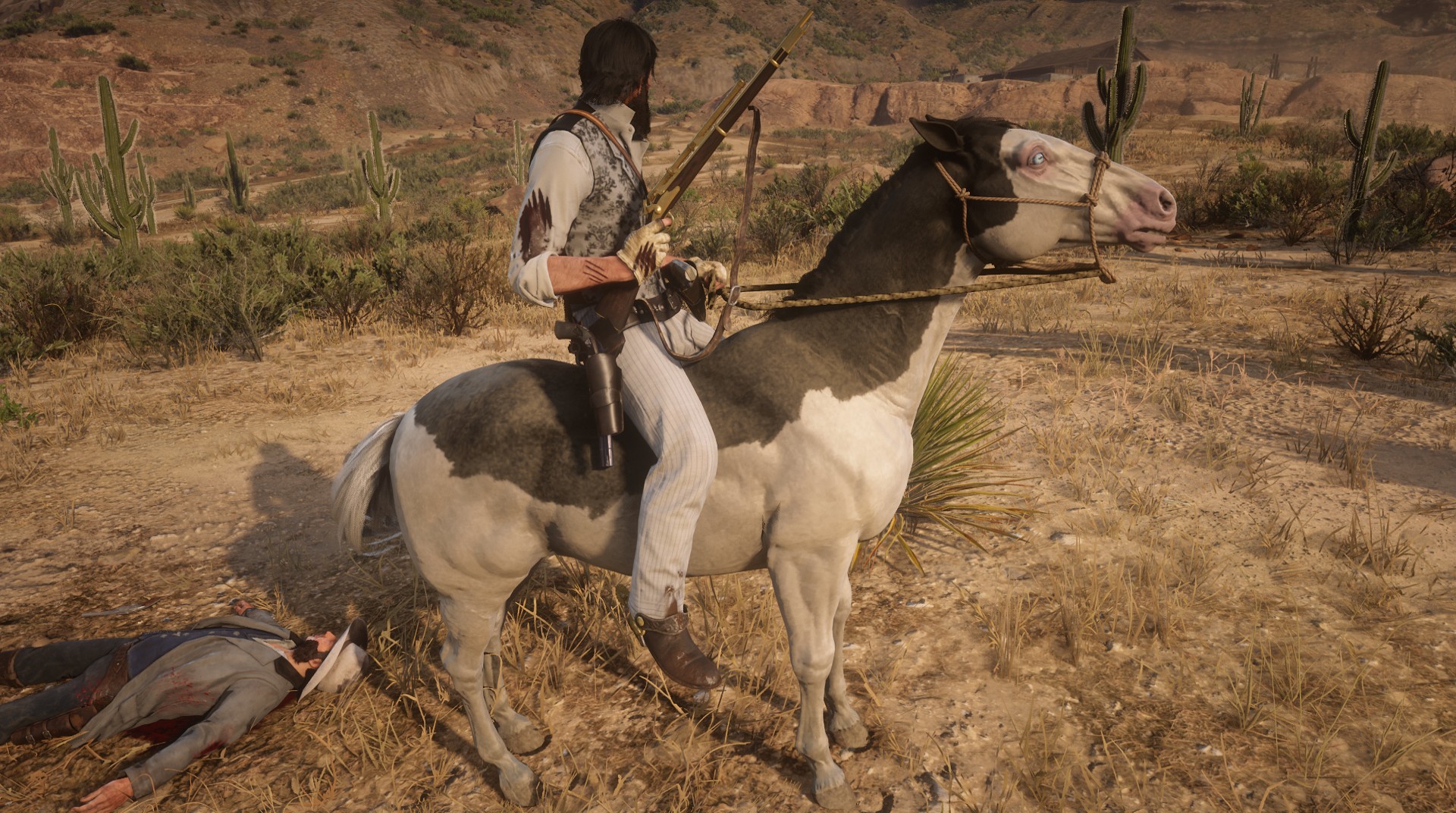 Just an interesting looking horse I stole r/RDR2