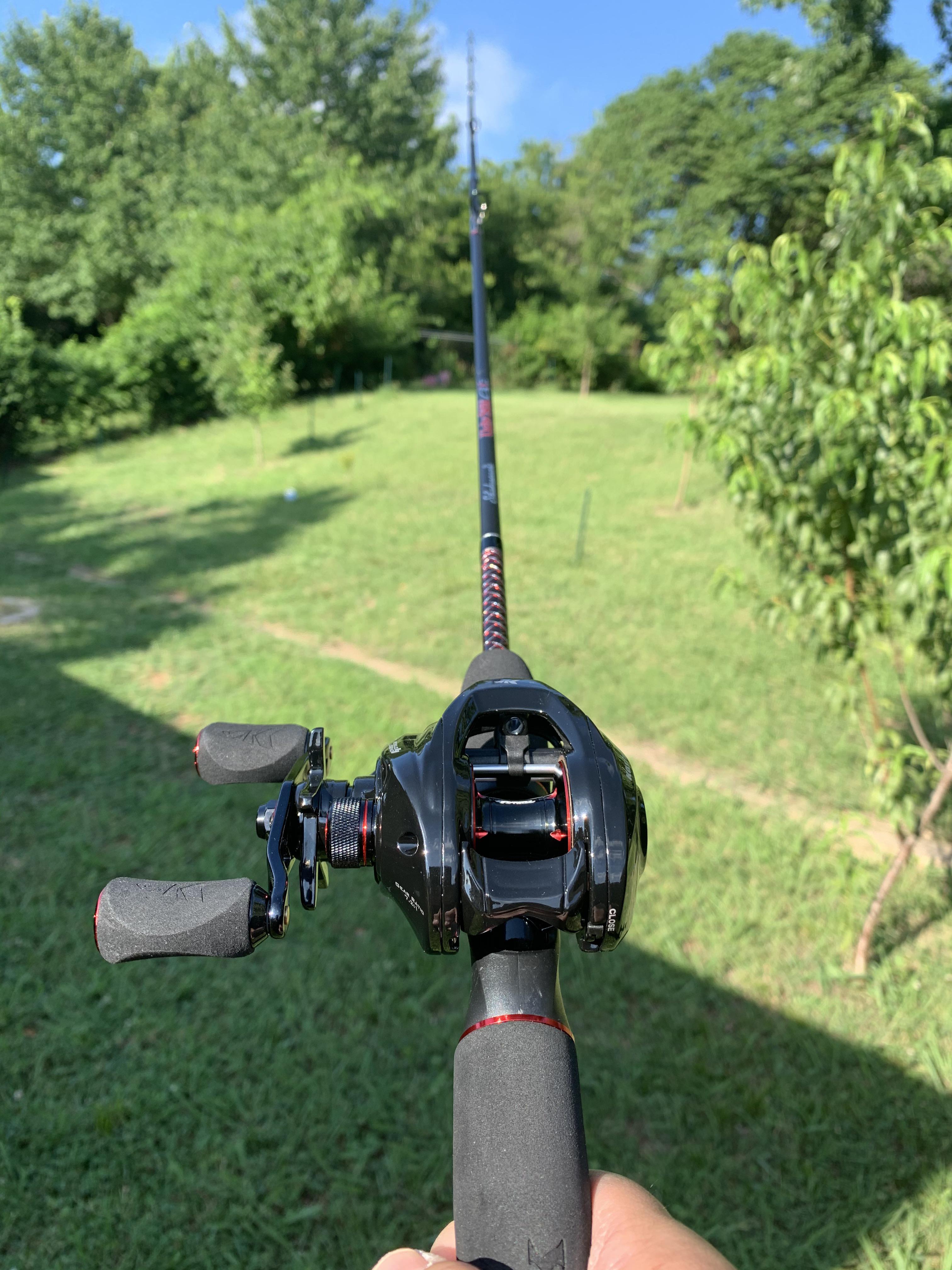 My first bait caster. Just need to put some line on it. 🤟🏿 r/Fishing_Gear