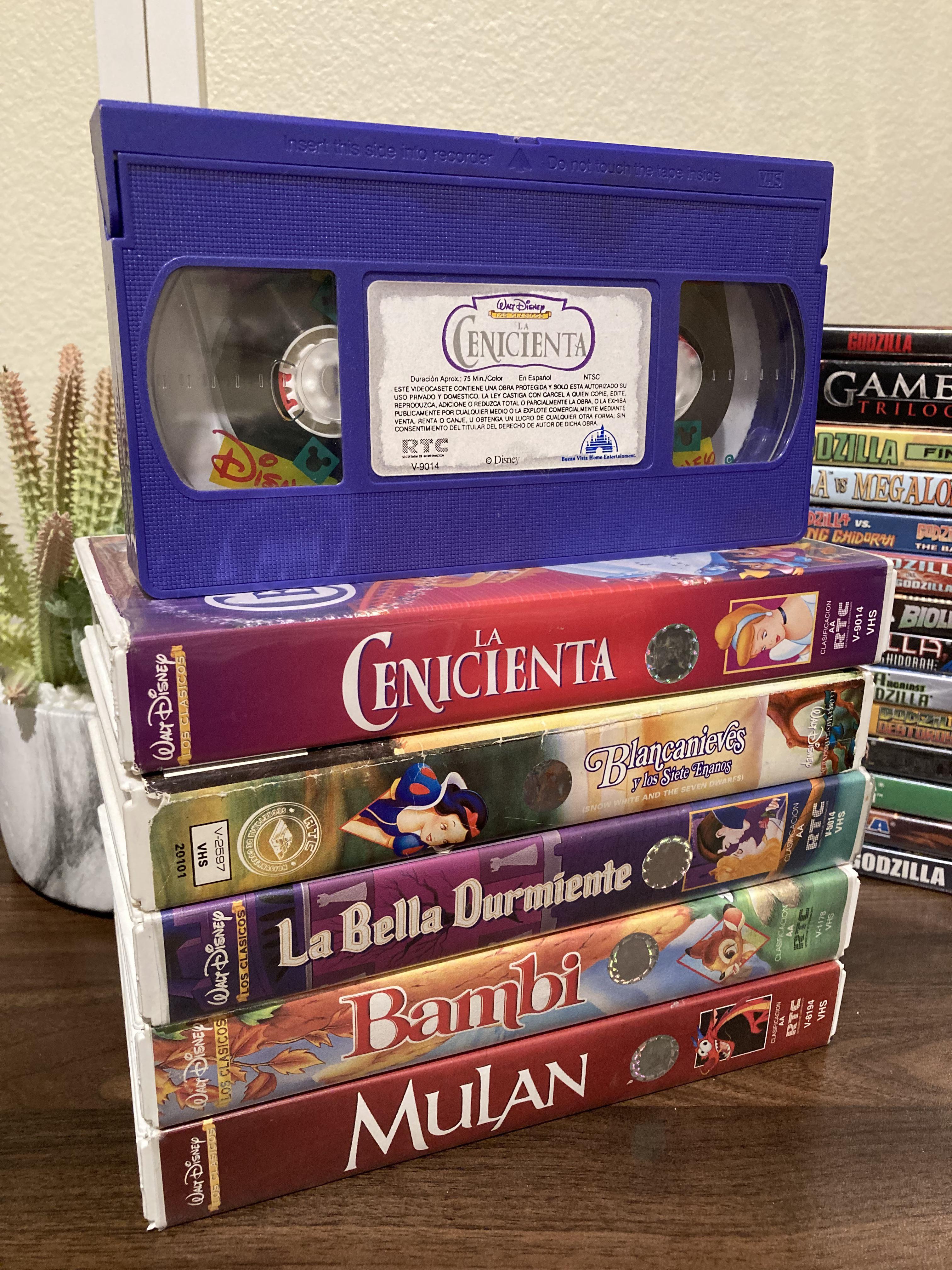 Found these Spanish version Disney tapes from Mexico at the thrift