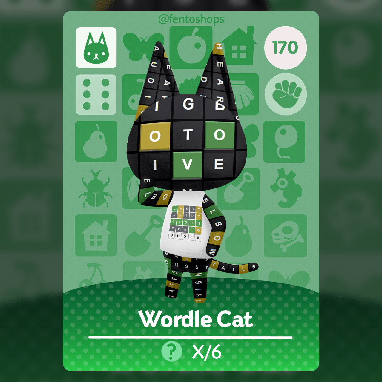 So uh I designed a new Animal Crossing cat r/gaming