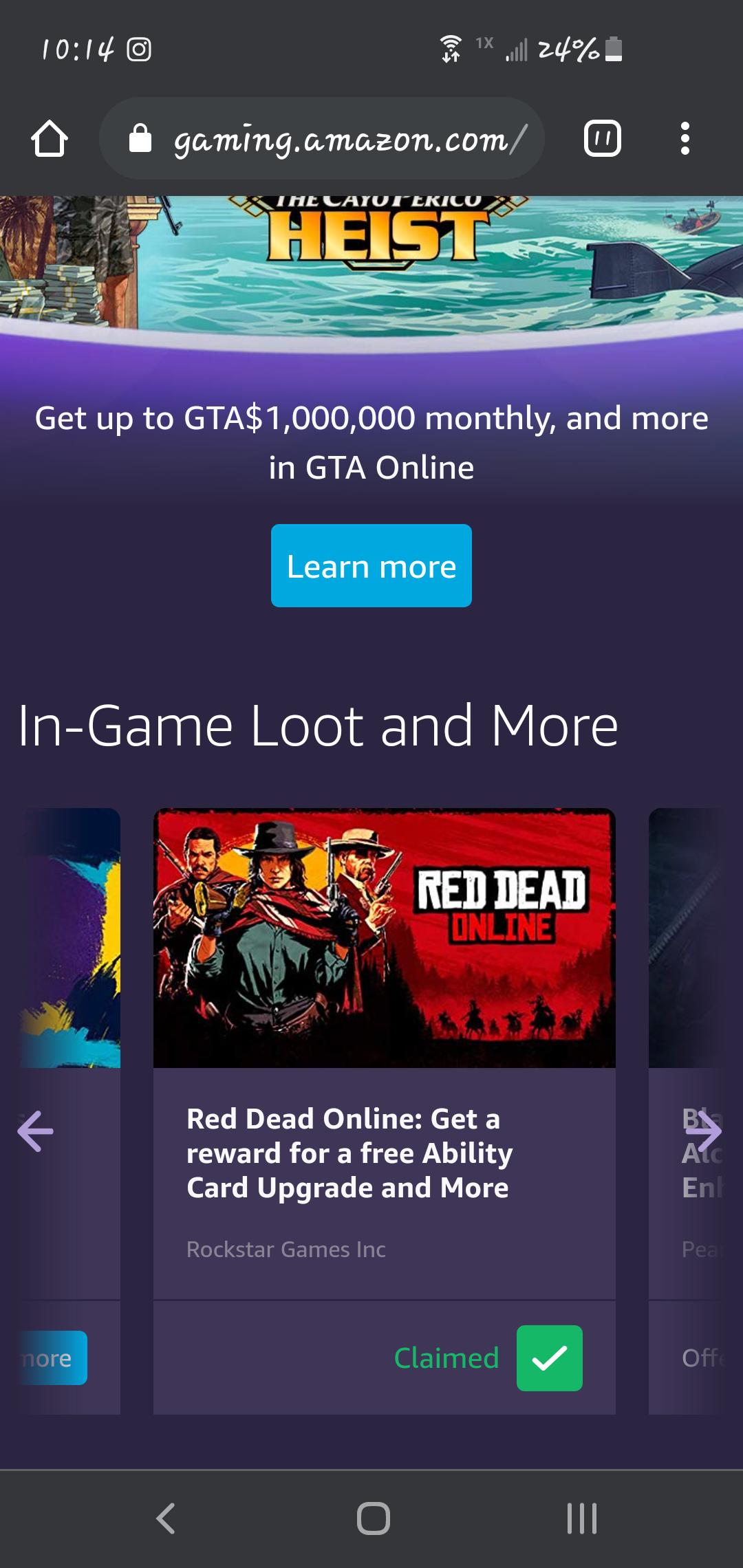 Anybody else having issues with the prime gaming rewards? They just