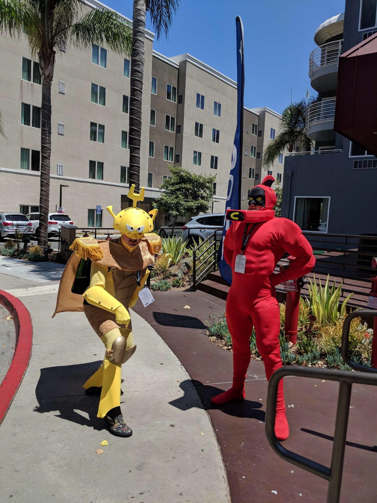 What do y’all think of our comic con costumes? r/teenagers