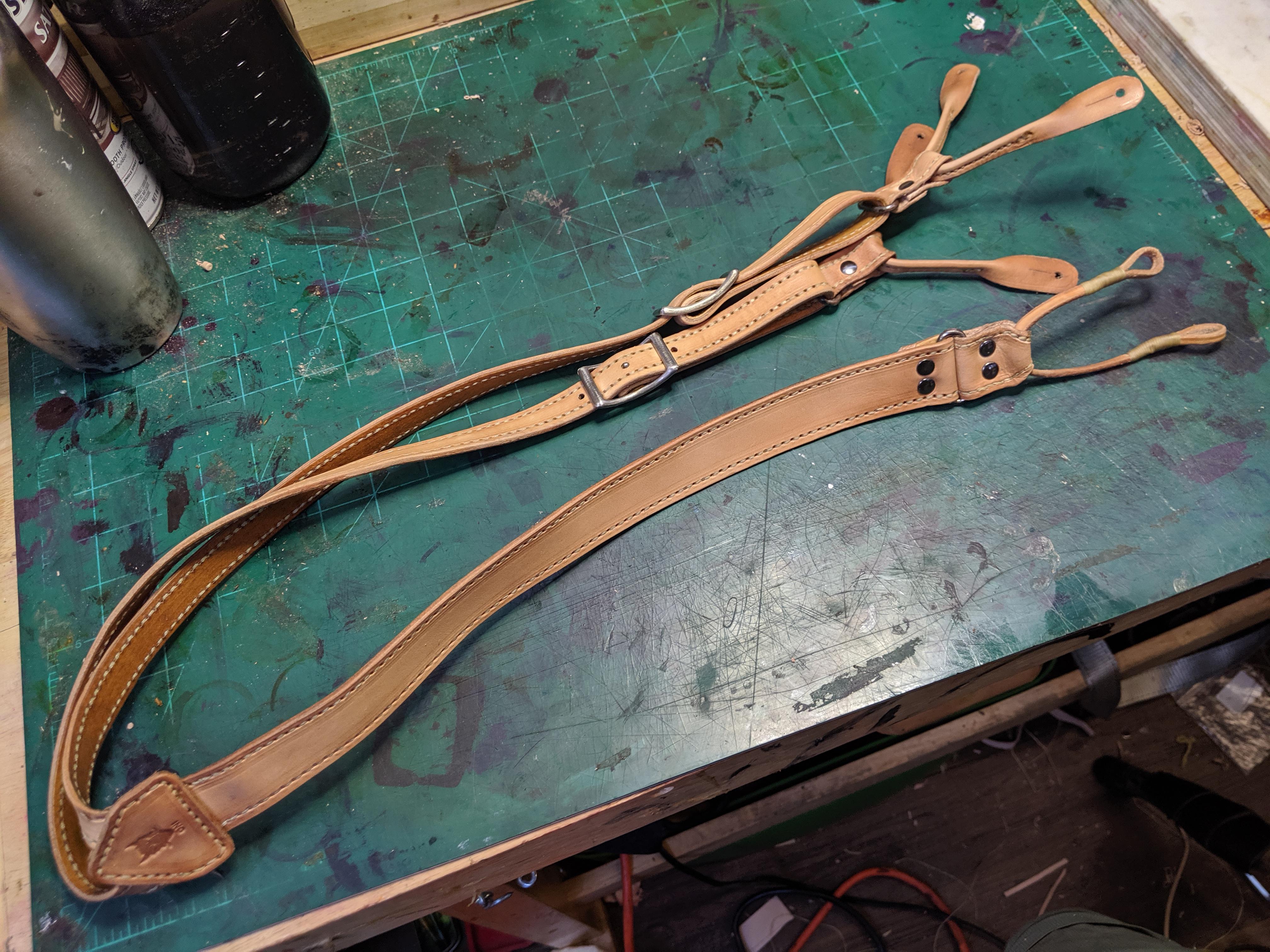 I built a set of suspenders. Turned out to be trickier than I'd thought