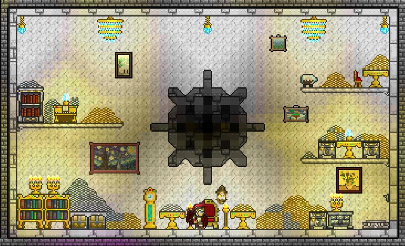 Ain't much, but I'm quite happy with my bank vault. r/Terraria