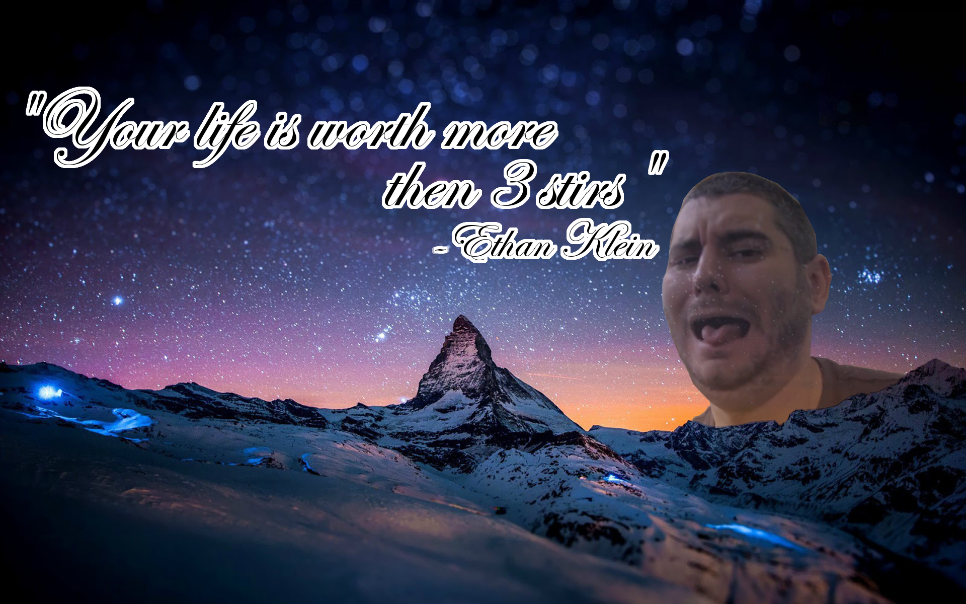 My new inspirational wallpaper, helping me to press on